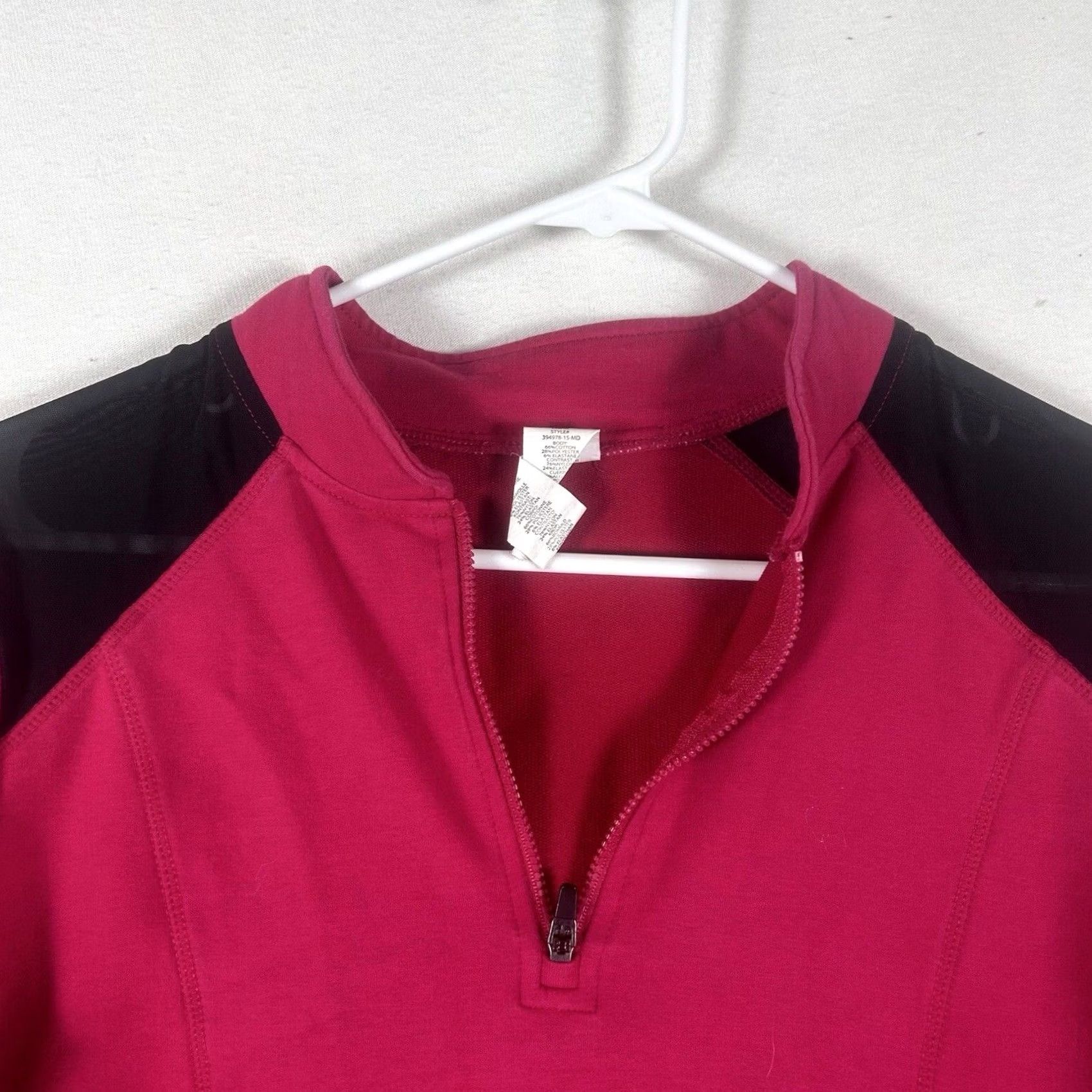 Fabletics Fabletics Jacket Womens M Hot Pink Knit 1/4 Zip Athletic Activewear Top, Short Sleeve? Size M / US 6-8 / IT 42-44 - 2 Thumbnail