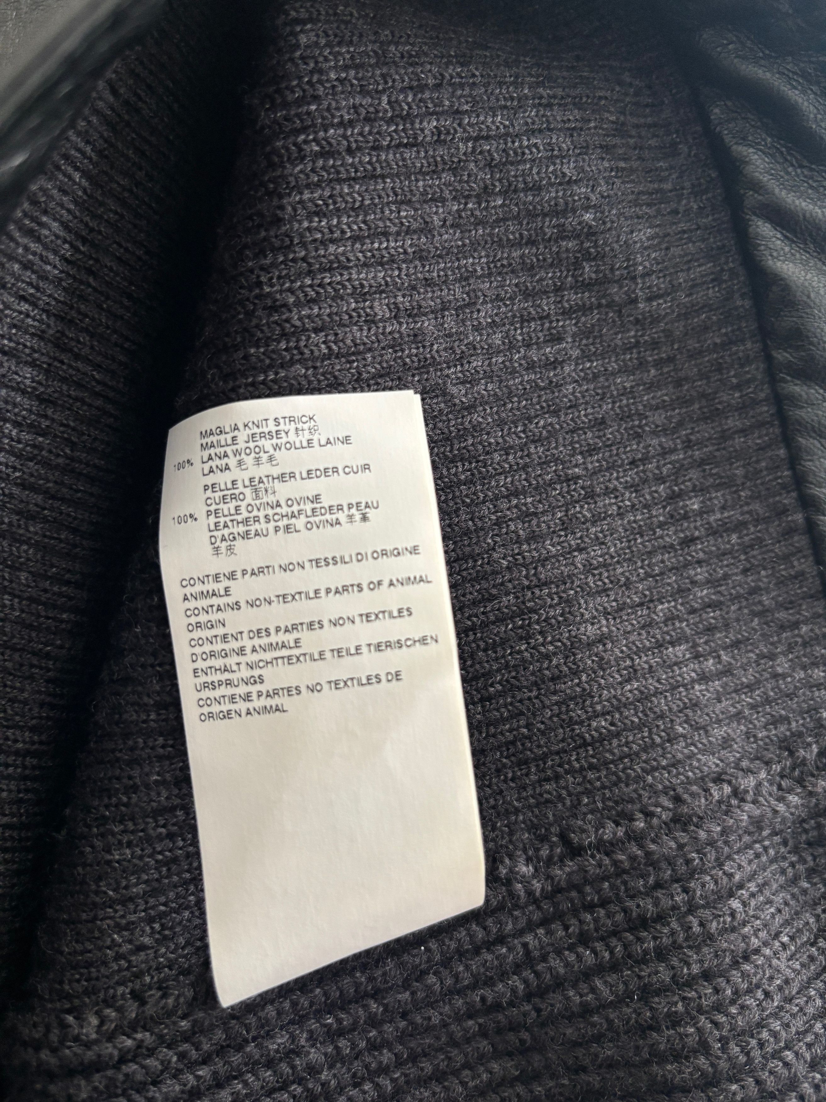 Maison Margiela RARE Black Leather Wool Shirt Jacket/ Tunic Size S / US 4 / IT 40 - 12 Thumbnail
