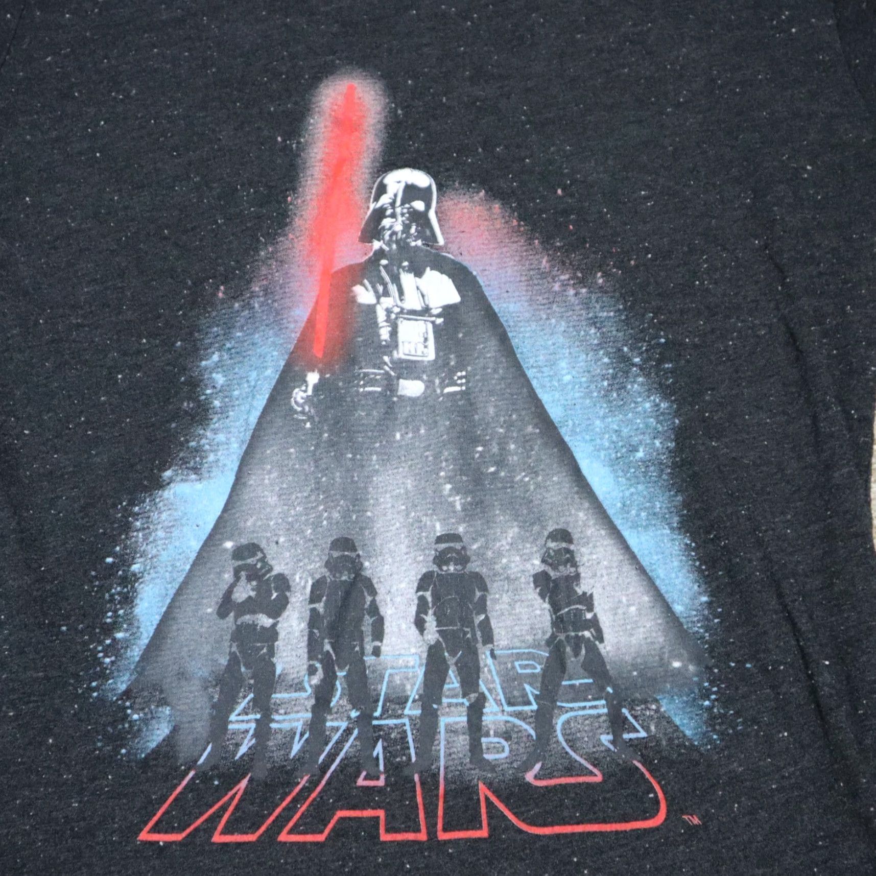 Star Wars STAR WARS Vader Light Saber Blue Short Sleeve T-Shirt Men S/M Small Size US S / EU 44-46 / 1 - 2 Thumbnail