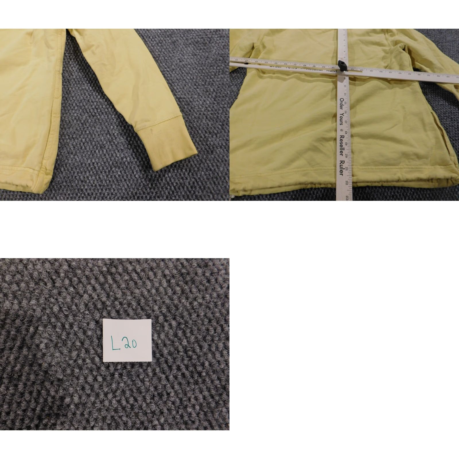 Vintage VINTAGE? No — American Living Sweater Regular Medium Womens Yellow Pullover Mock Neck Knit Cotton Long Sleeve Button Size M / US 6-8 / IT 42-44 - 9 Thumbnail