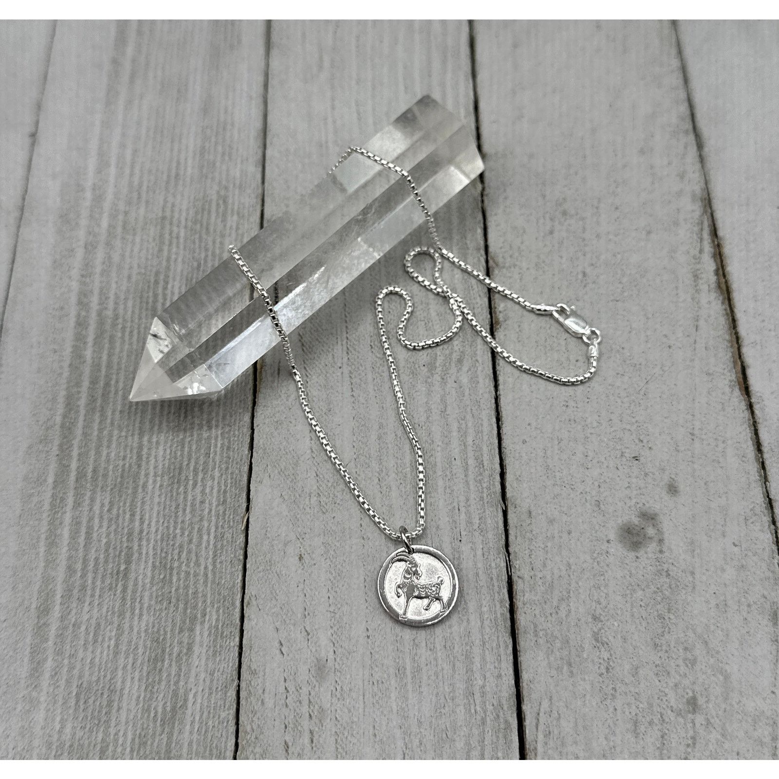 The Unbranded Brand Chinese Zodiac Year of The Goat 925 Silver Necklace Size ONE SIZE - 6 Thumbnail