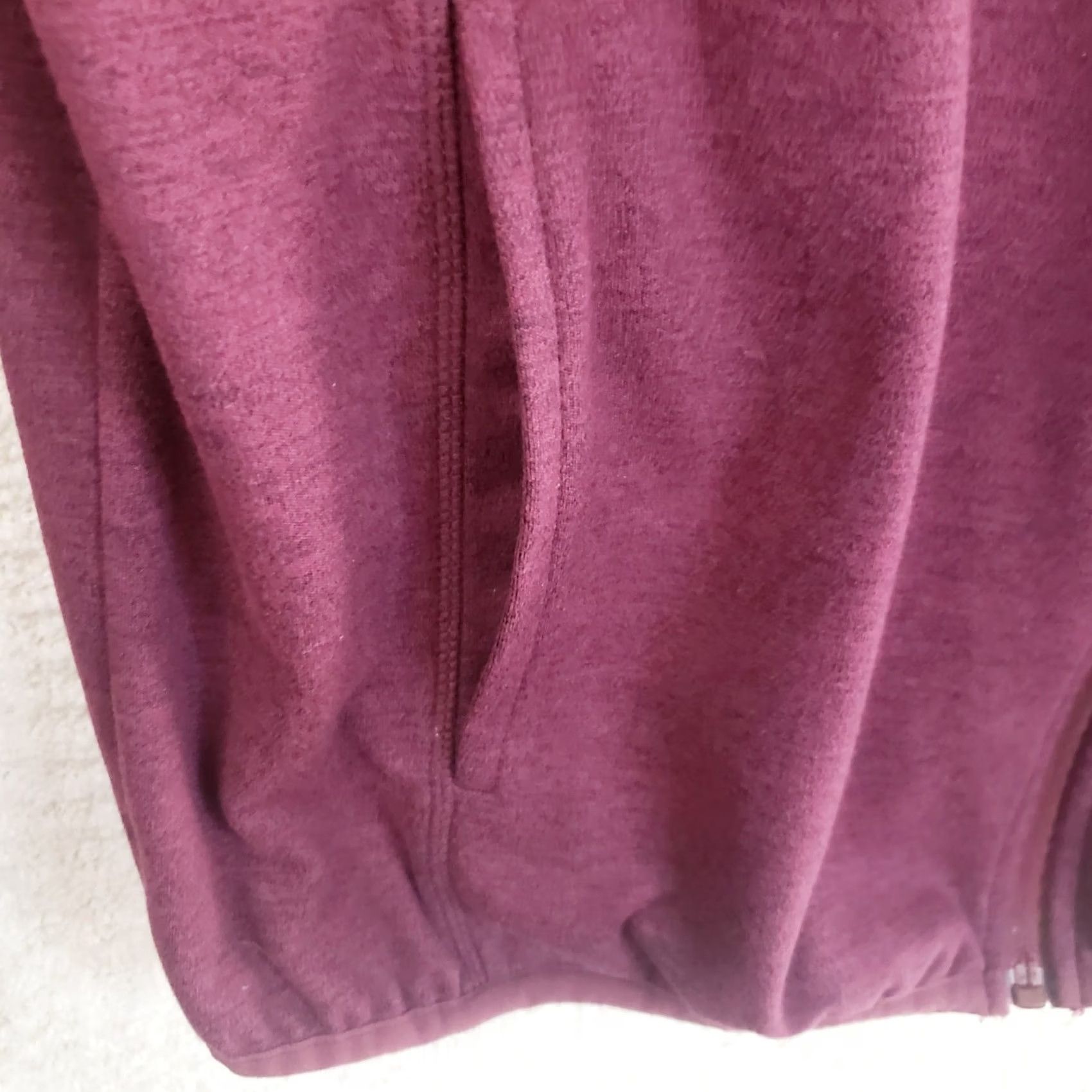 Avalanche Avalanche Men's M Maroon Full Zip Knit Fleece Jacket Stand Up Collar Logo Size US M / EU 48-50 / 2 - 7 Thumbnail