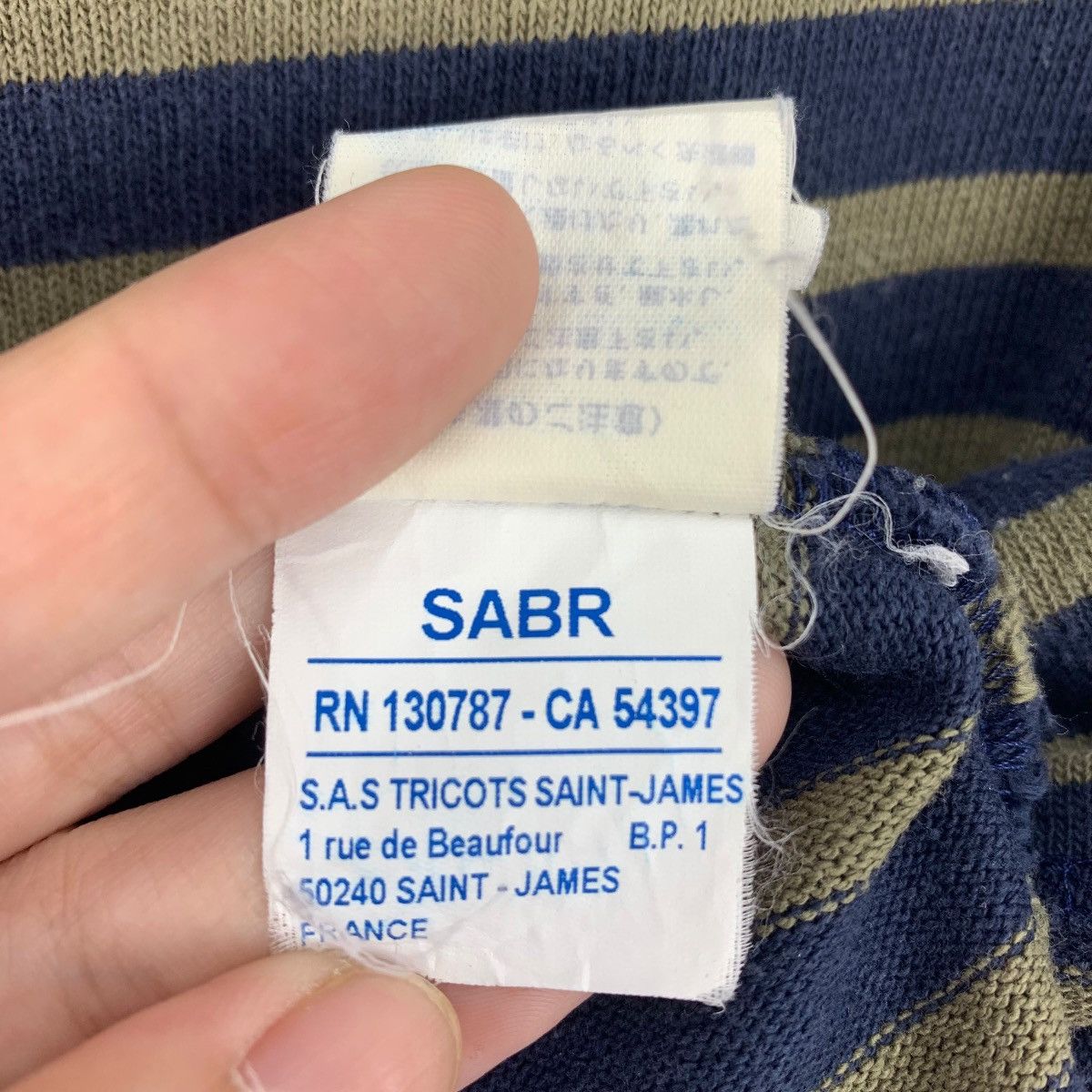 Saint James × Vintage Vintage SAINT JAMES Long sleeve stripe tee Size US M / EU 48-50 / 2 - 14 Thumbnail