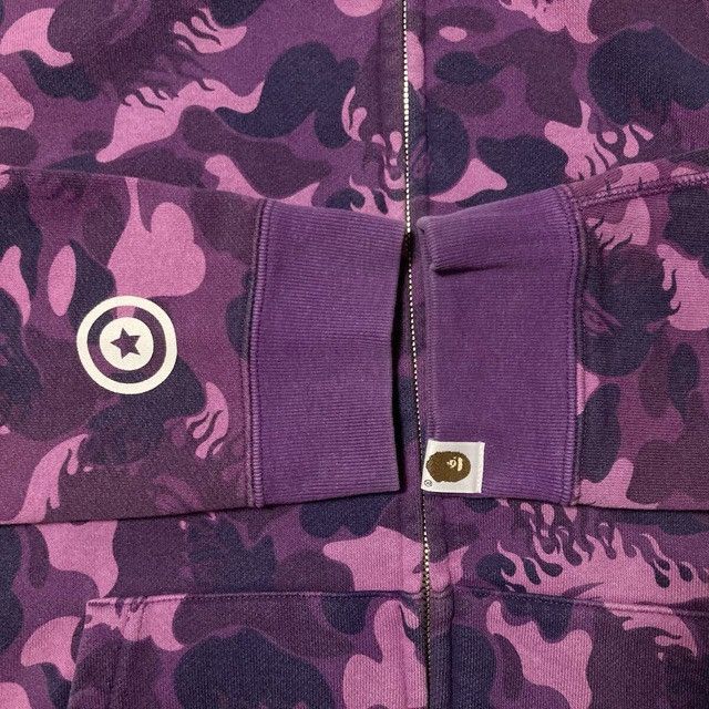 Bape BAPE Fire Camo Shark Full Zip Hoodie purple camo NIGO APE Size US M / EU 48-50 / 2 - 8 Thumbnail