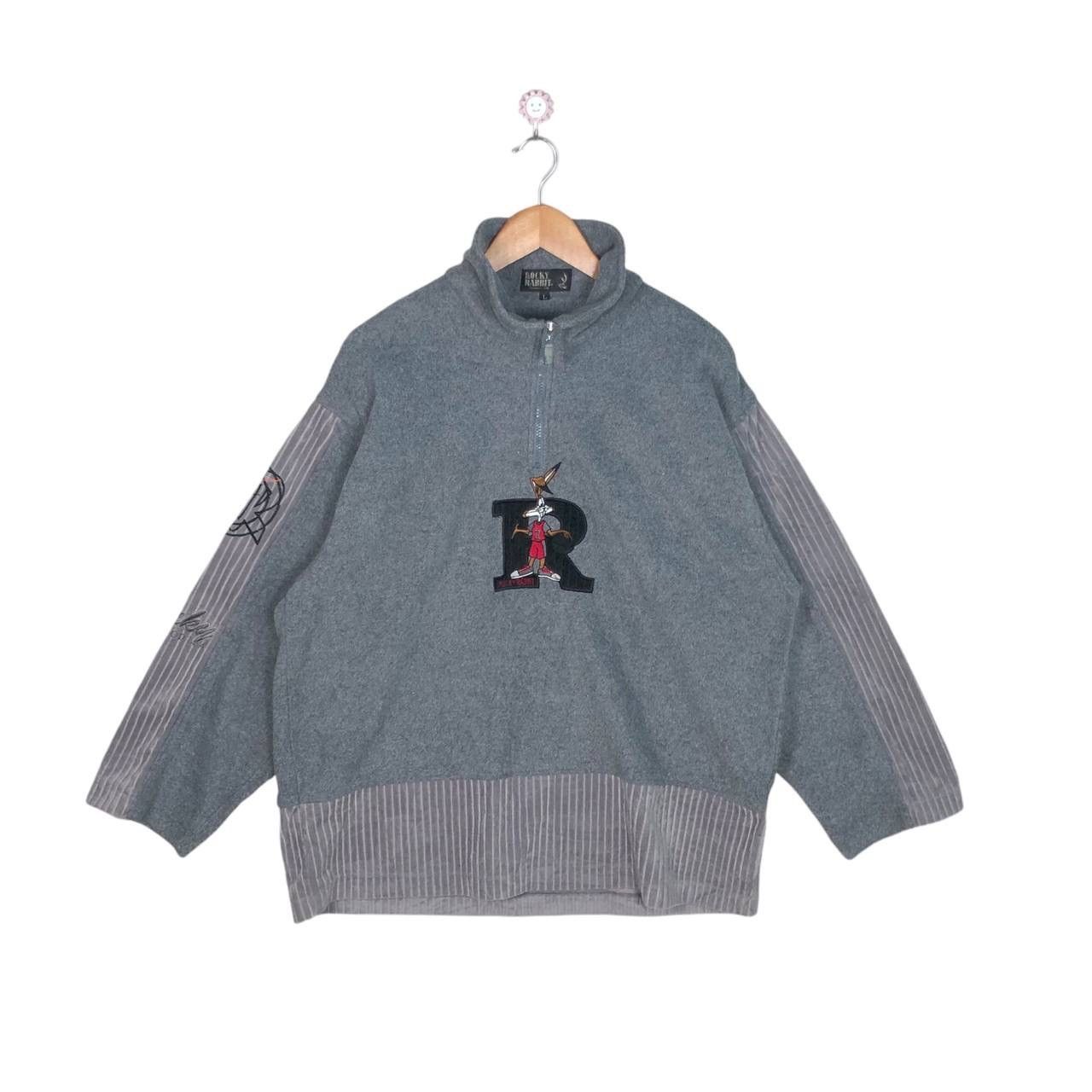 Vintage Vintage 90s Looney Tunes Bugs Bunny Rabbit Fleece Sweater Size US L / EU 52-54 / 3 - 1 Thumbnail