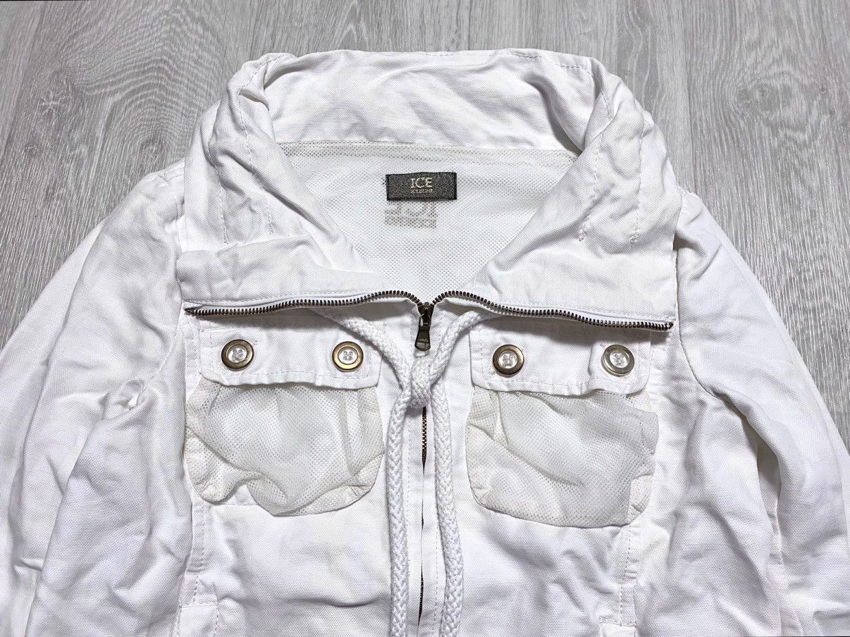 Iceberg Women’s Iceberg Vintage Wide Neck White Light Zip Jacket Size S / US 4 / IT 40 - 8 Thumbnail