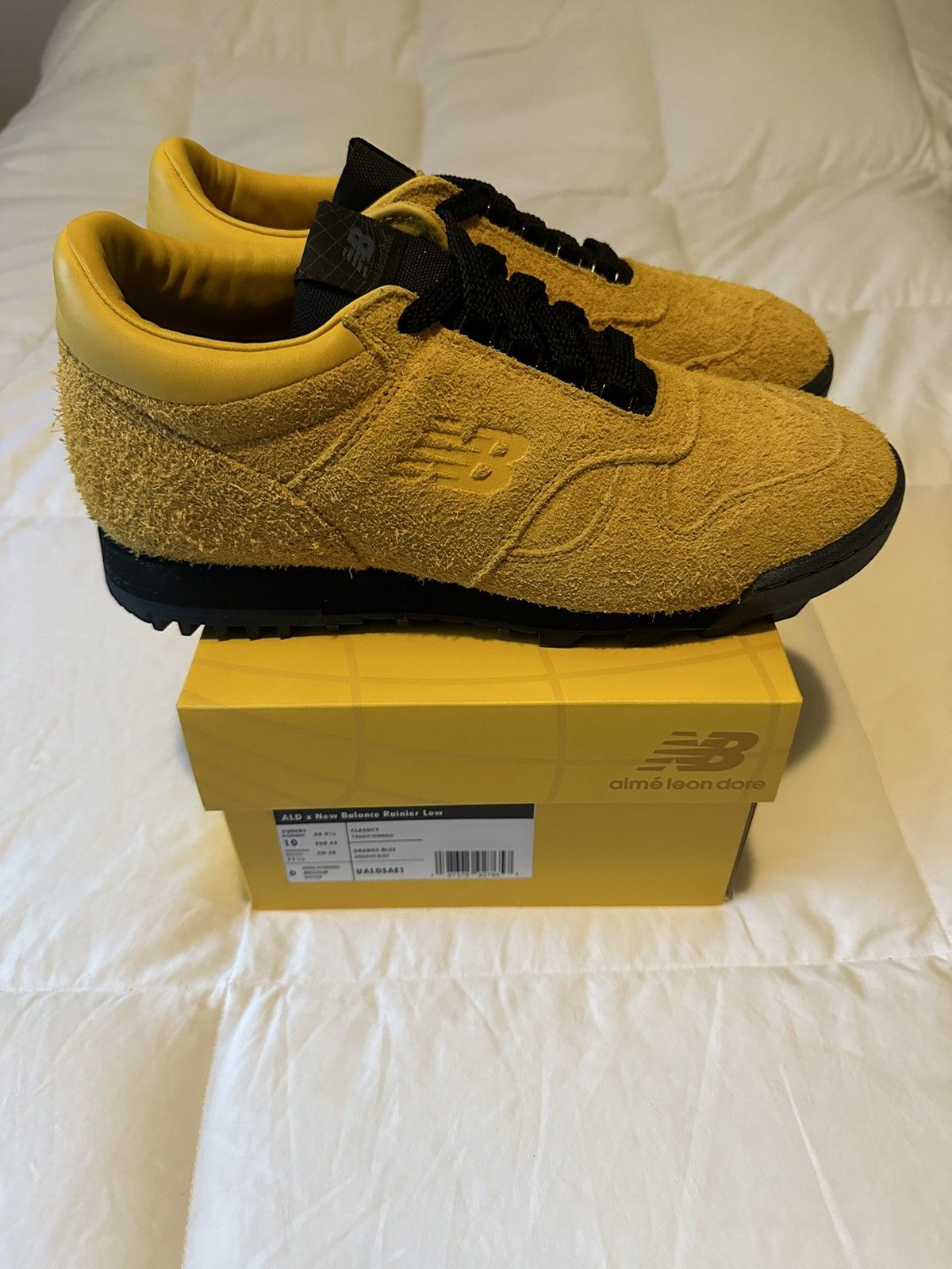 image of Aime Leon Dore x New Balance Ald New Balance Rainier Low Shoes in Yellow, Men's (Size 10)