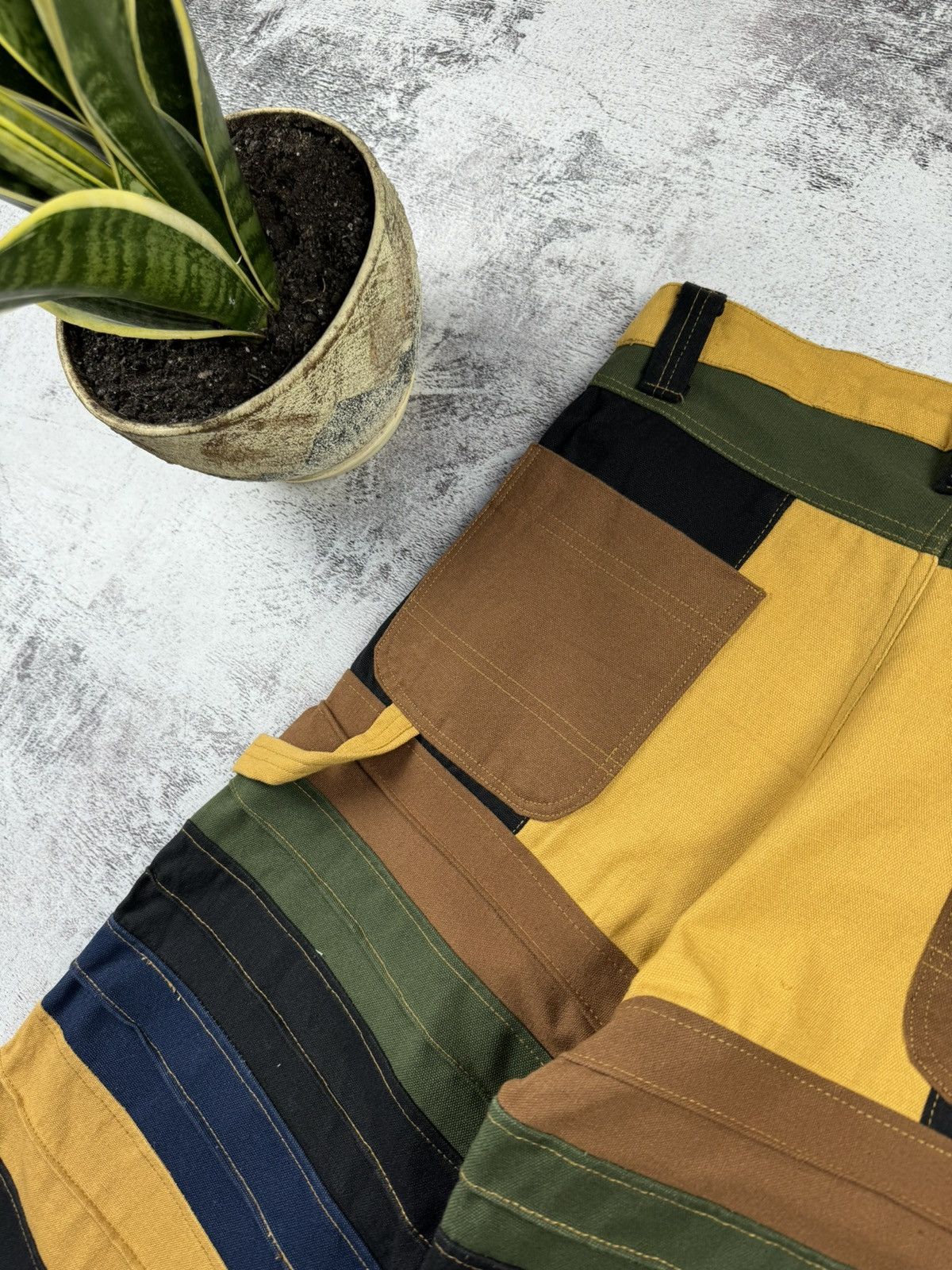 Carhartt Vintage 90S Striped Distressed Carpenter Carhartt Jeans Size US 30 / EU 46 - 7 Thumbnail