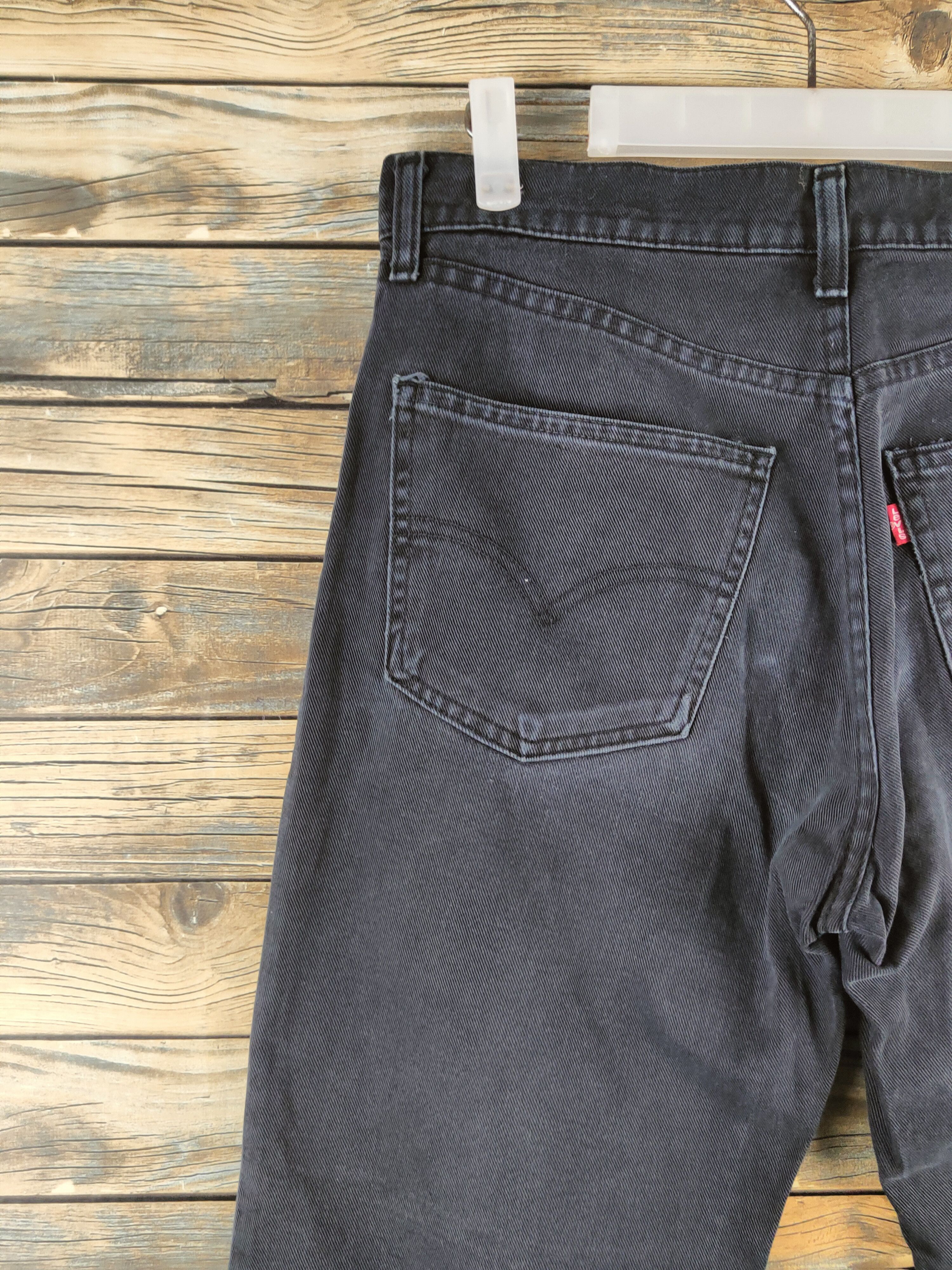 Levi's 508 Levi's Black Distressed Ripped Soft Jeans #S2811 Size US 31 - 8 Thumbnail