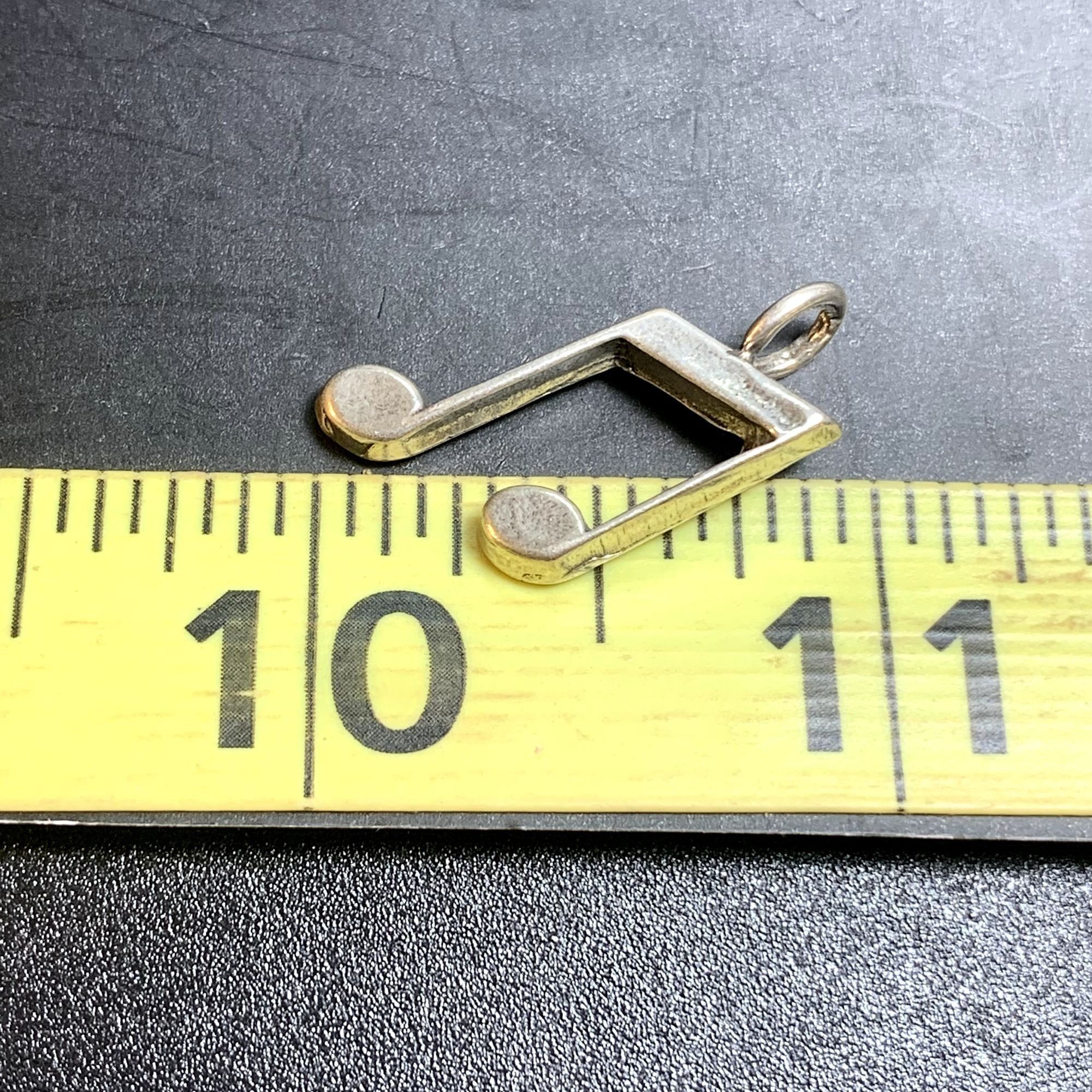 Other Solid Sterling Silver 925 Musical Note Eighth Note Quaver Ch Size ONE SIZE - 7 Thumbnail