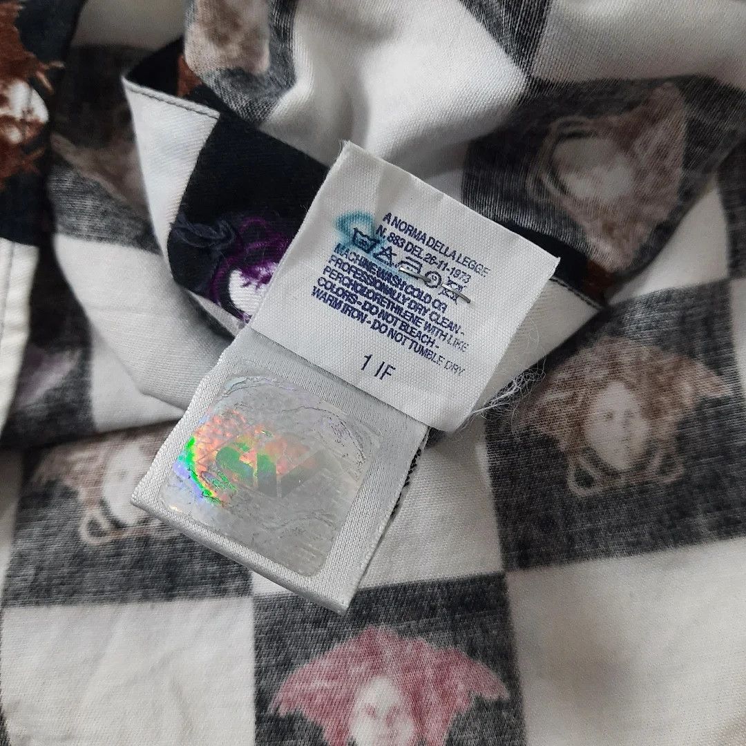 Versace × Versace Jeans Couture 90s Versace Jeans Couture Medusa Head Oversize Shirt Size US L / EU 52-54 / 3 - 7 Thumbnail
