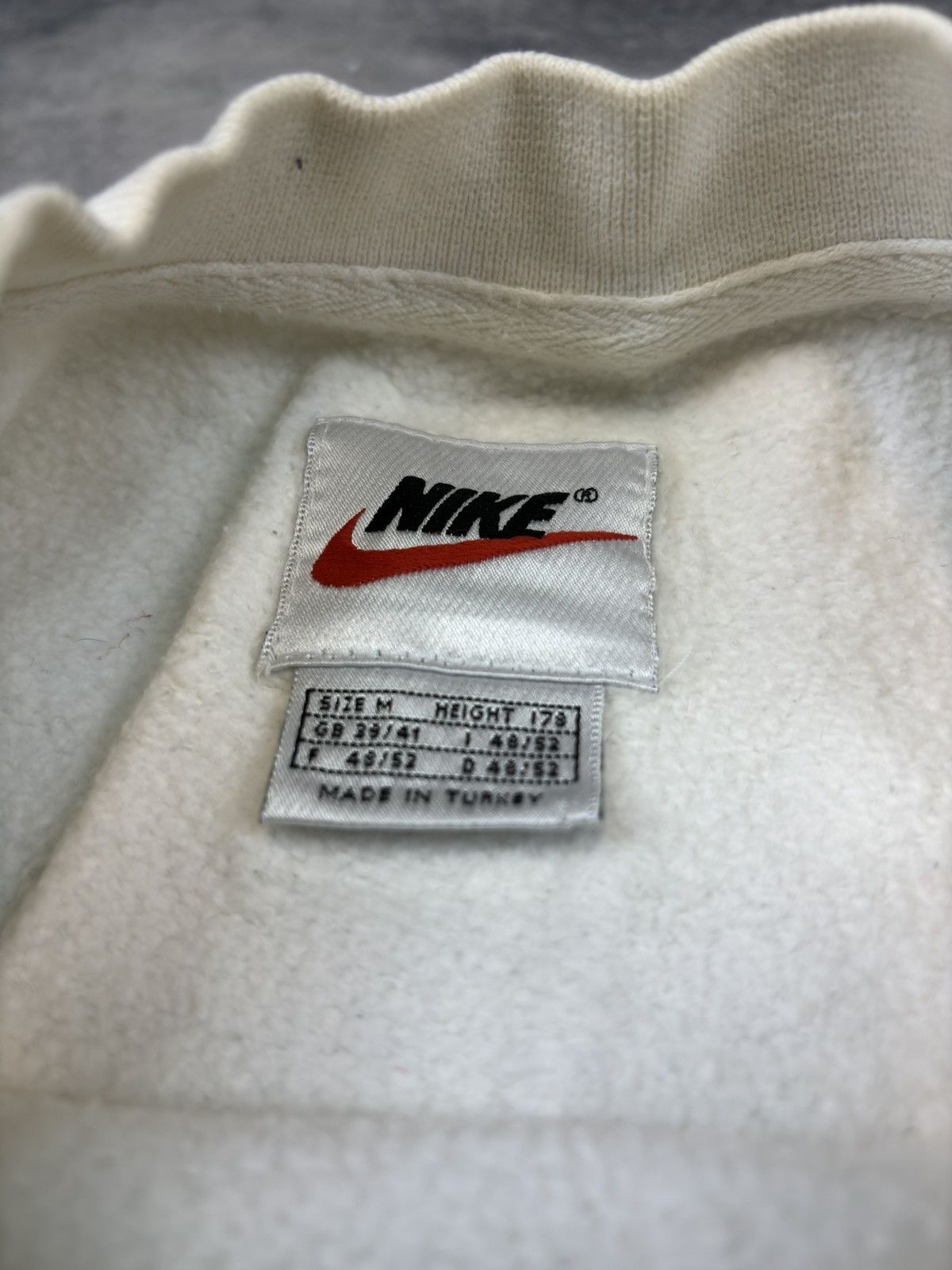 Nike × Vintage Vintage 90s Nike Big Check Logo Crewneck Sweatshirt Size US M / EU 48-50 / 2 - 3 Thumbnail