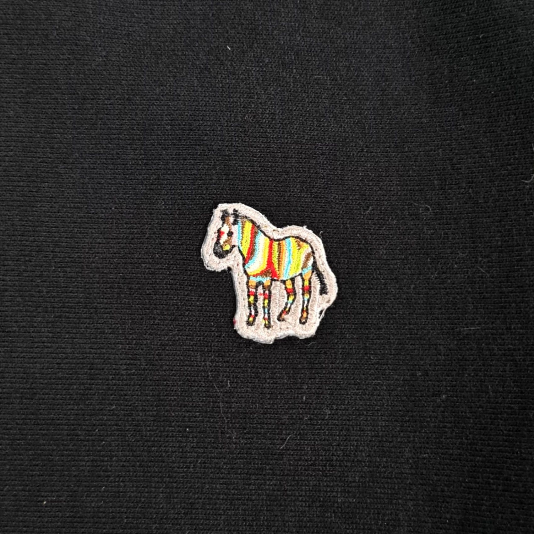 Paul Smith Paul Smith Mens Sweatshirt Black Medium Zebra Logo Fleece Cotton Crew Sweater Size US M / EU 48-50 / 2 - 4 Thumbnail