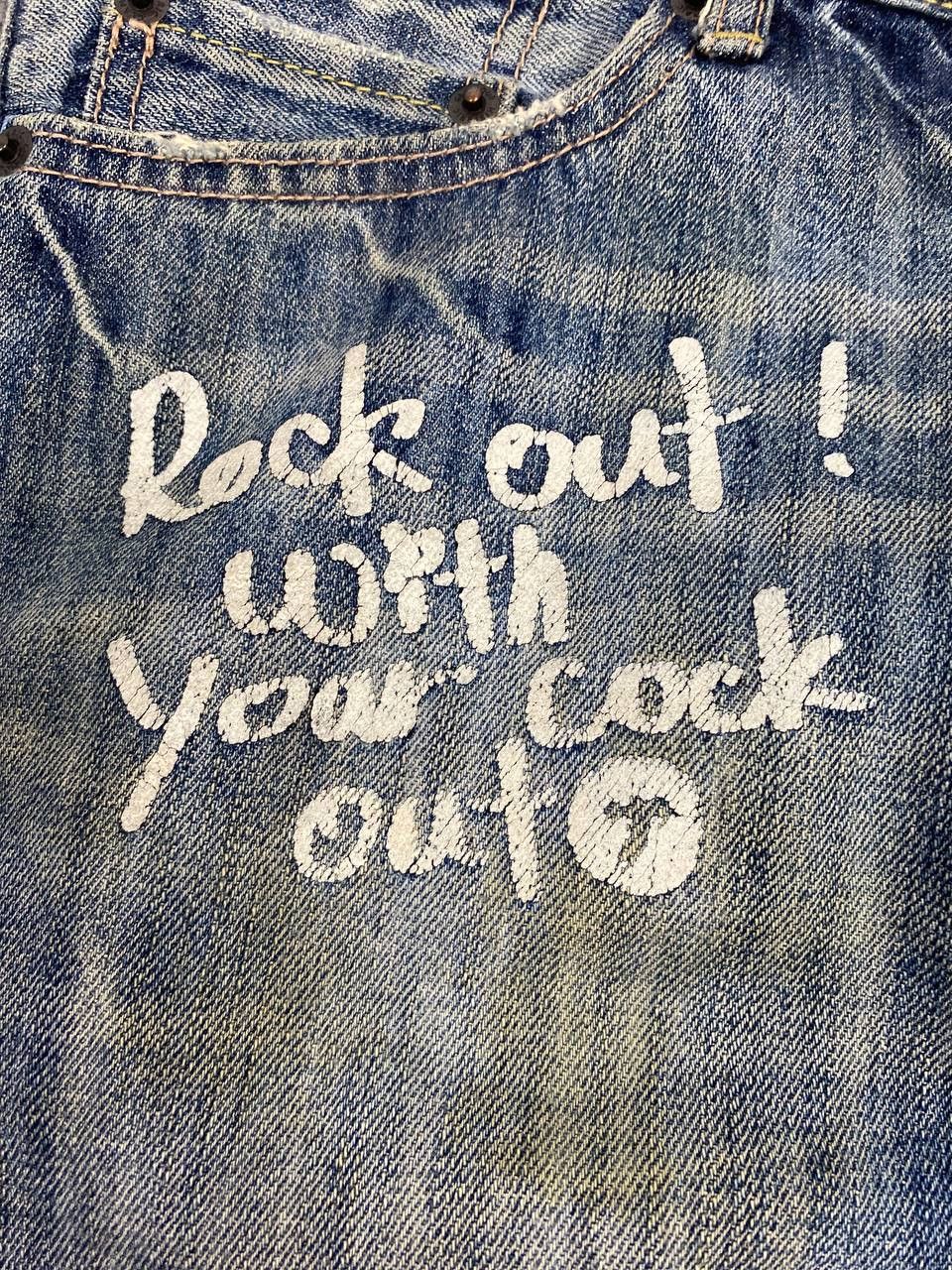 Hysteric Glamour thee hysterics xxx bootcut flare distressed denim Size US 35 - 14 Thumbnail