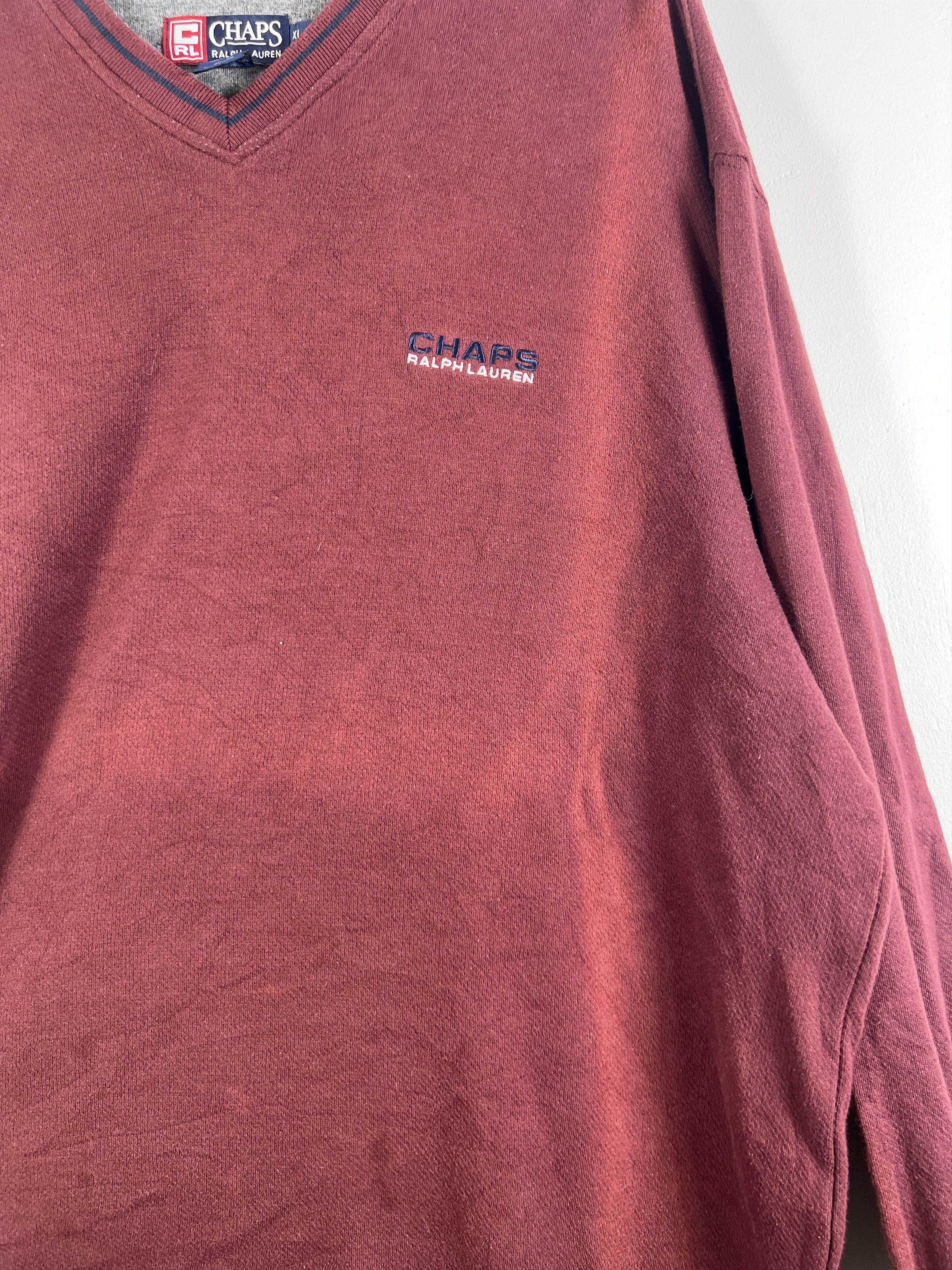Chaps Ralph Lauren No.5156 Chaps Ralph Lauren V-Neck L/S Tee (XL) Size US XL / EU 56 / 4 - 9 Thumbnail