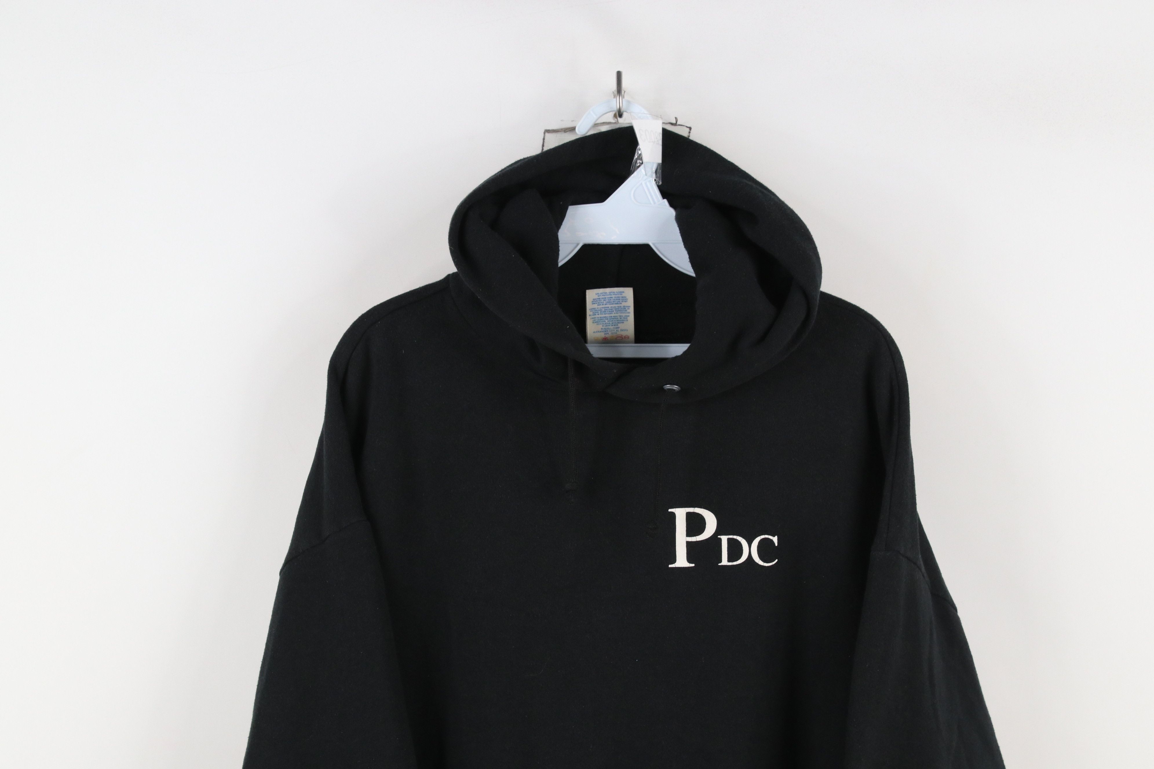 Vintage Vintage 90s Pattys Dance Center Hoodie Sweatshirt Black USA Size US XL / EU 56 / 4 - 2 Thumbnail