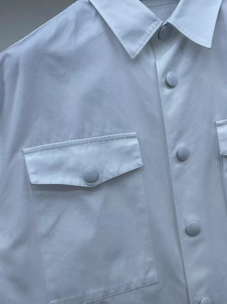 Prada Prada White short-sleeved shirt 2504-Nextarrow Size US M / EU 48-50 / 2 - 4 Thumbnail