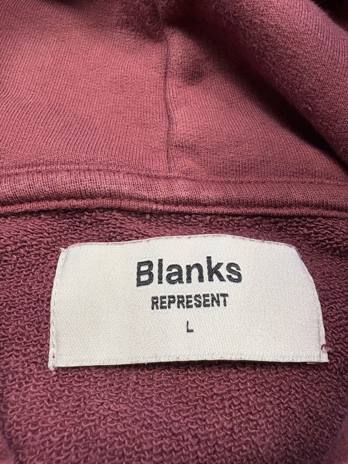 Represent Clo. Represent Blanks Sun-Faded Burgundy Hoodie Streetwear Size L Size US L / EU 52-54 / 3 - 14 Thumbnail