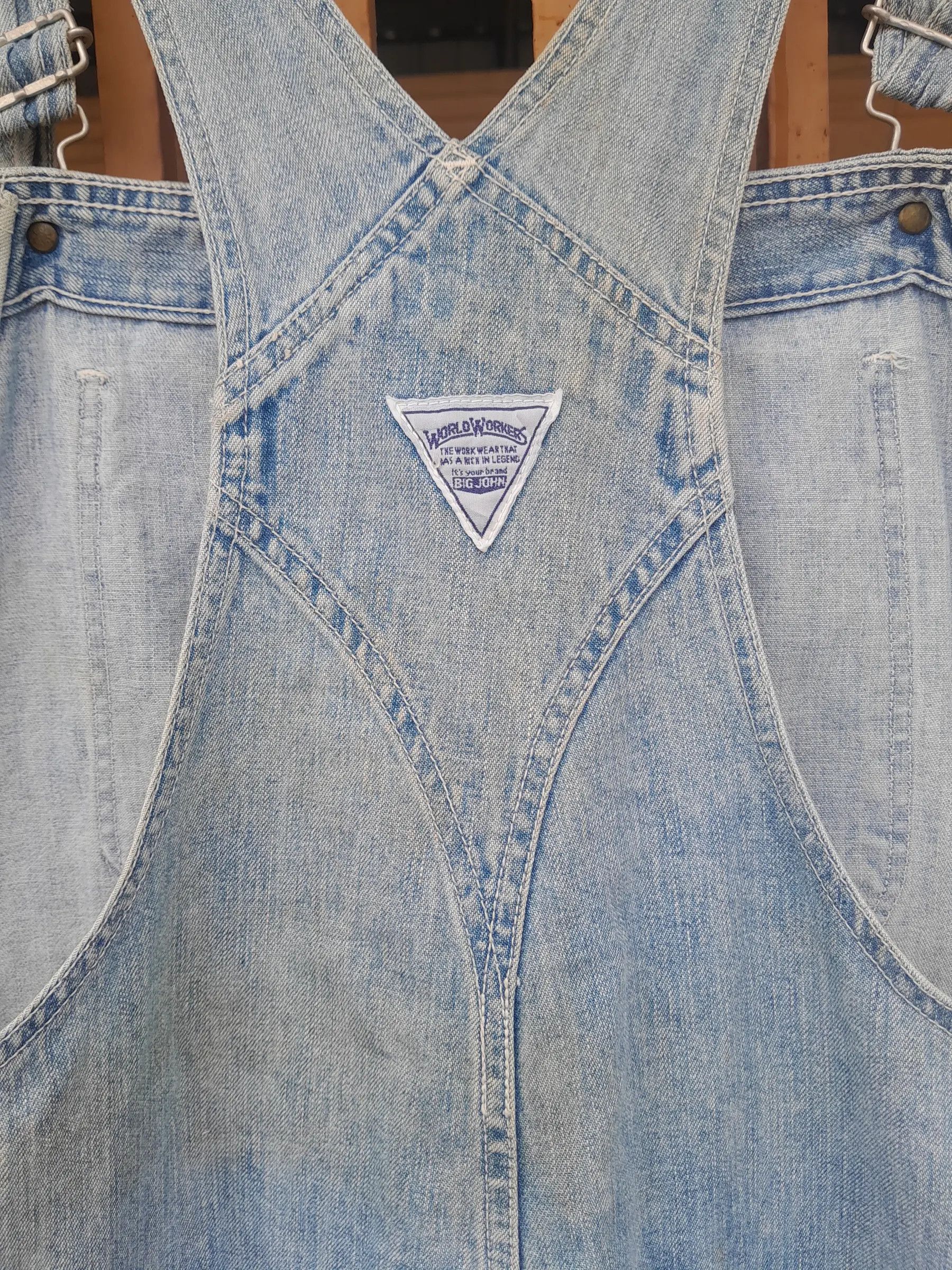 Vintage Vintage BIG JOHN scovvil button overall jeans denim Size US 40 / EU 56 - 7 Thumbnail