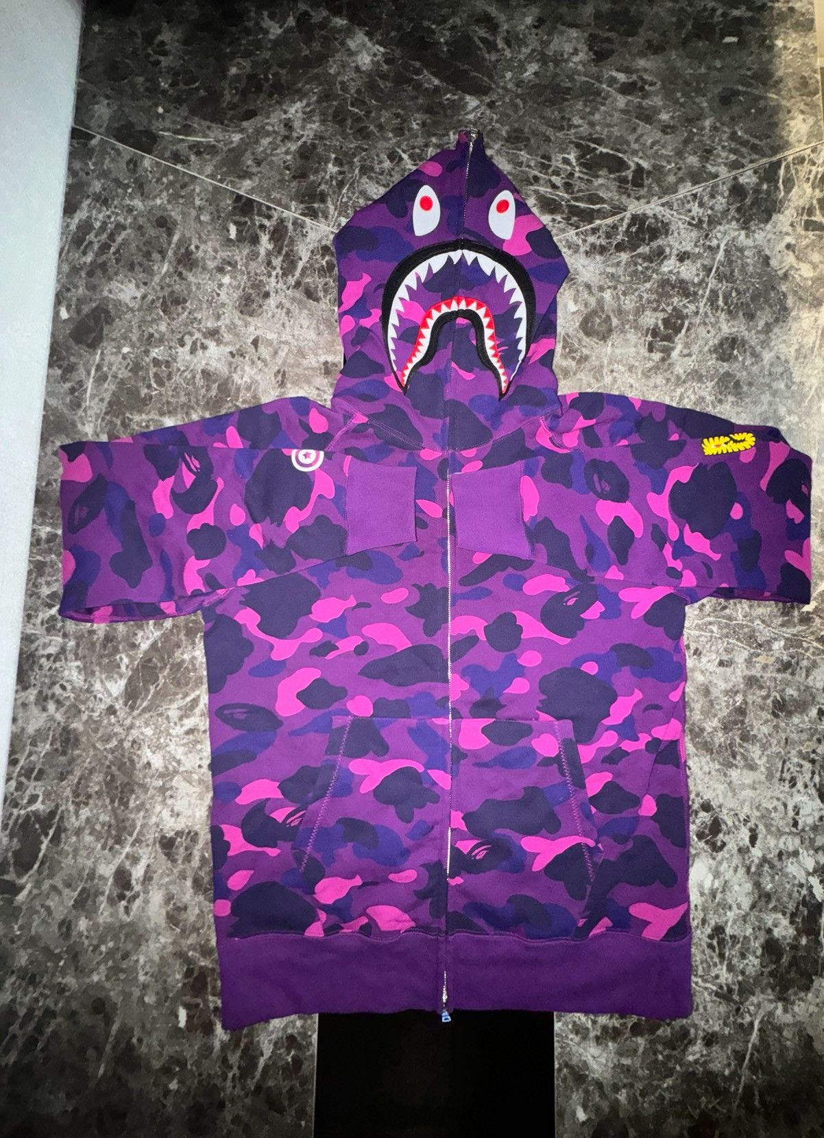 Bape BAPE PONR Full Zip Hoodie Purple Men’s XL Camo (NWT) Size US XL / EU 56 / 4 - 2 Thumbnail