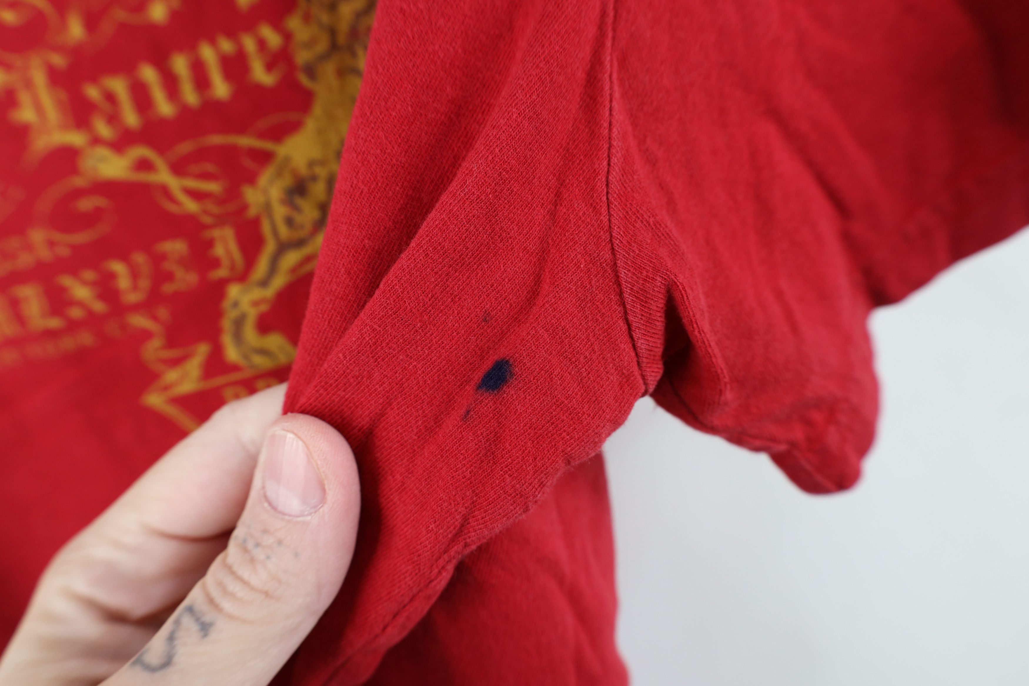 Ralph Lauren Vintage 90s Ralph Lauren Lion Crest Bleecker T-Shirt Red Size US S / EU 44-46 / 1 - 7 Thumbnail