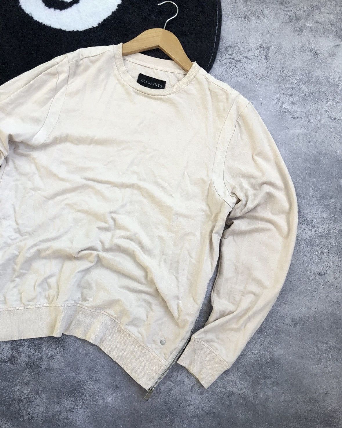 Allsaints ALLSAINTS Vintage Avantgarde Zip Sweatshirt Streetwear Hype Size US S / EU 44-46 / 1 - 2 Thumbnail