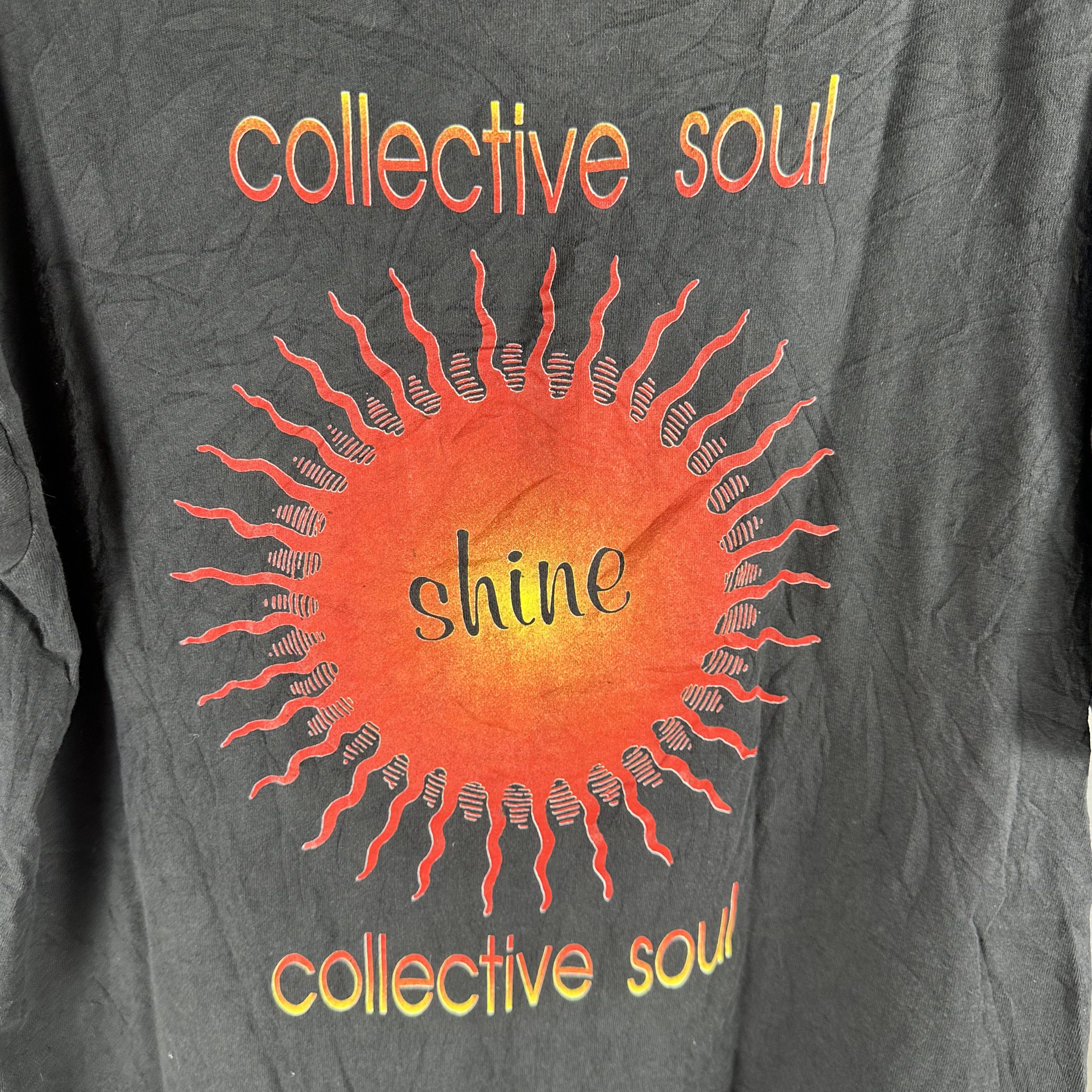 Vintage Vintage 90s Collective Soul Shine Rock Band T-shirt Size US XL / EU 56 / 4 - 4 Thumbnail