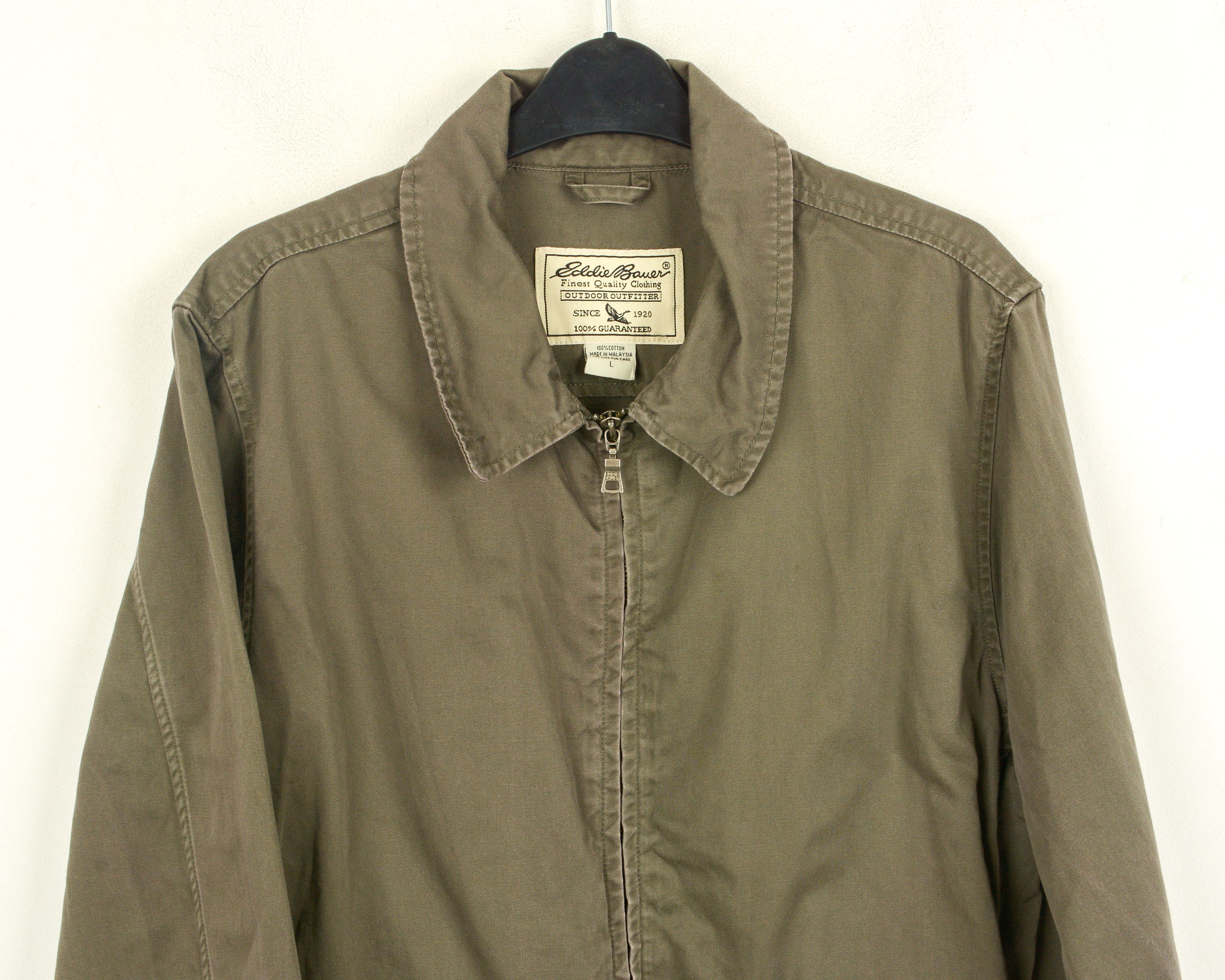 Eddie Bauer Jacket Women L Farmer Coat Brown Wild Ladies Cotton Workwear Size L / US 10 / IT 46 - 3 Thumbnail