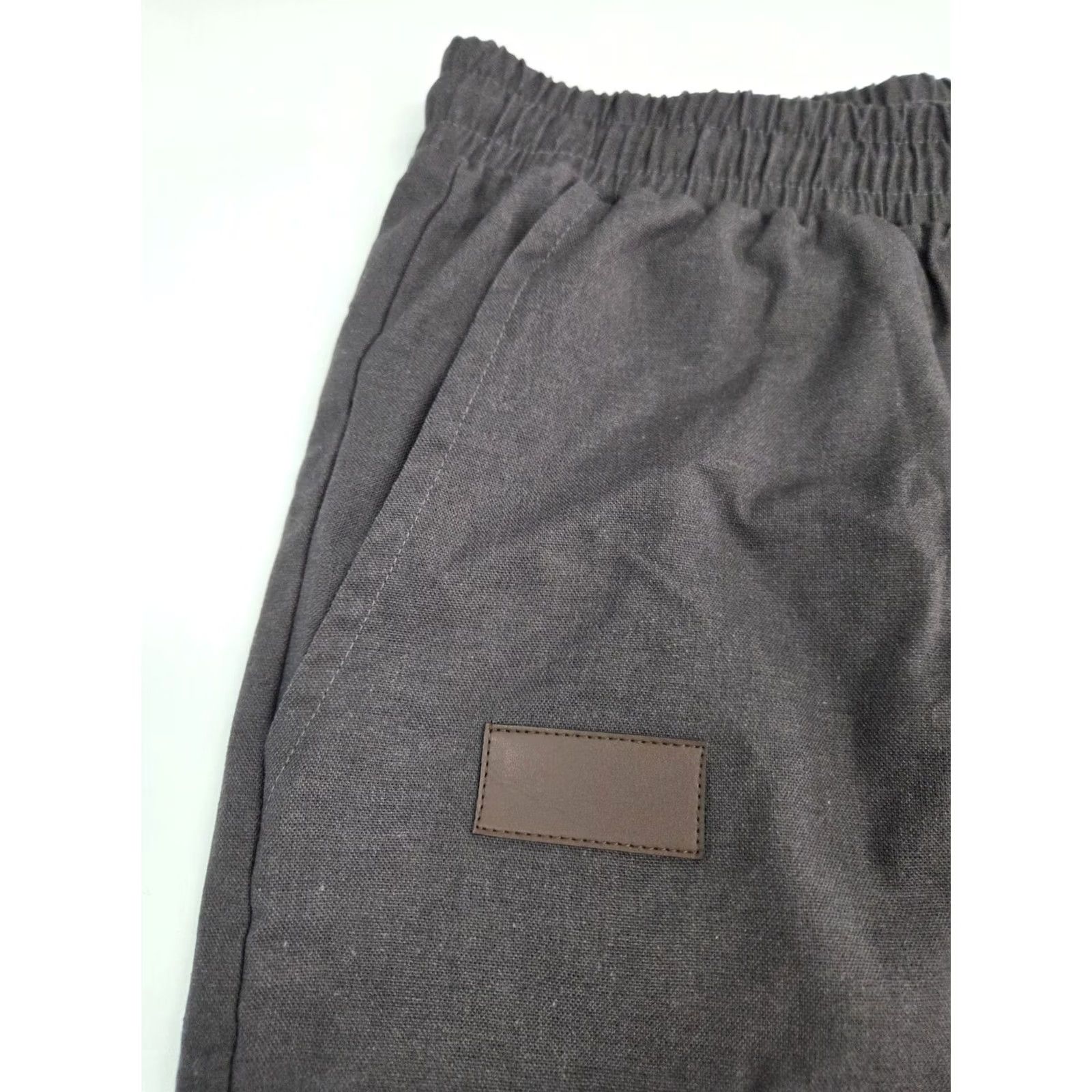 Vintage COOFANDY Mens Brown Casual Beach Shorts Drawstring Pockets Linen L #8789 Size US 33 - 5 Thumbnail