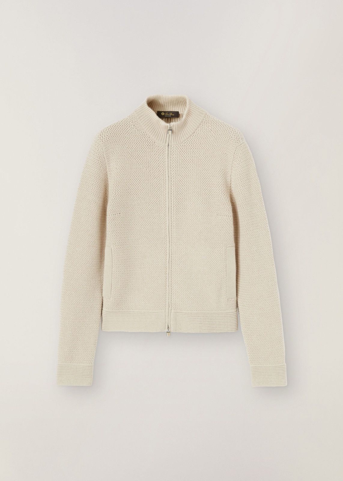 Loro Piana o1srvl11e0125 Borgonuovo Bomber Jacket in Cream Size L / US 10 / IT 46 - 1 Thumbnail