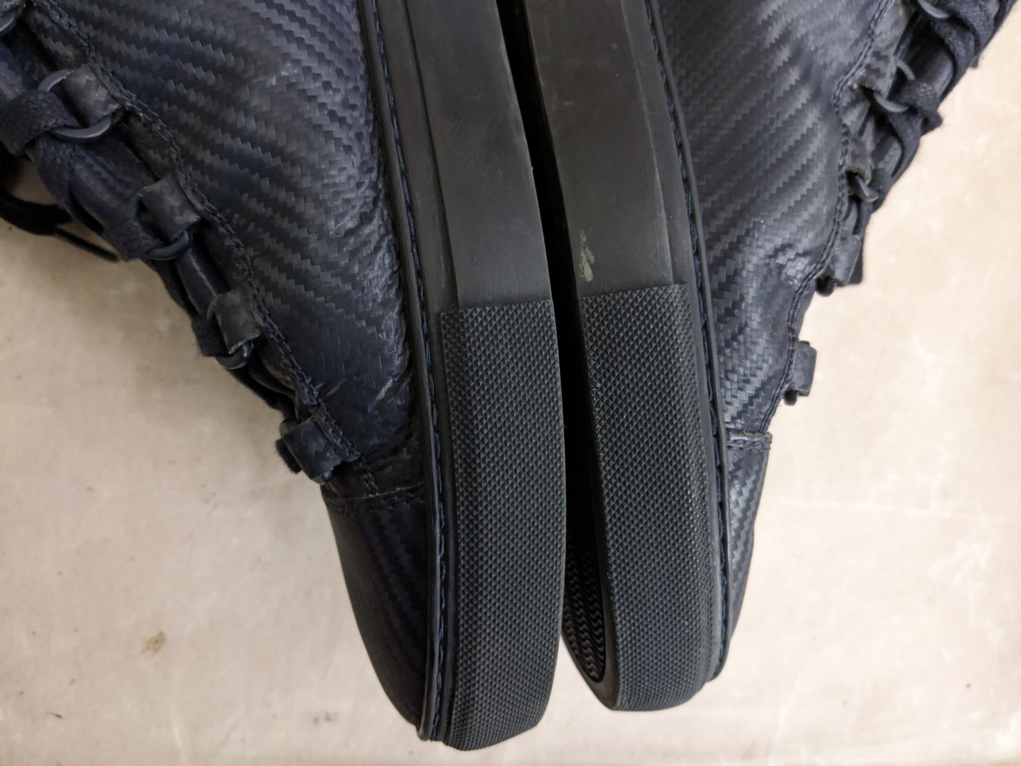 Balenciaga Balenciaga Arena Navy Blue 12 High Tops Leather Size US 12 / EU 45 - 10 Thumbnail