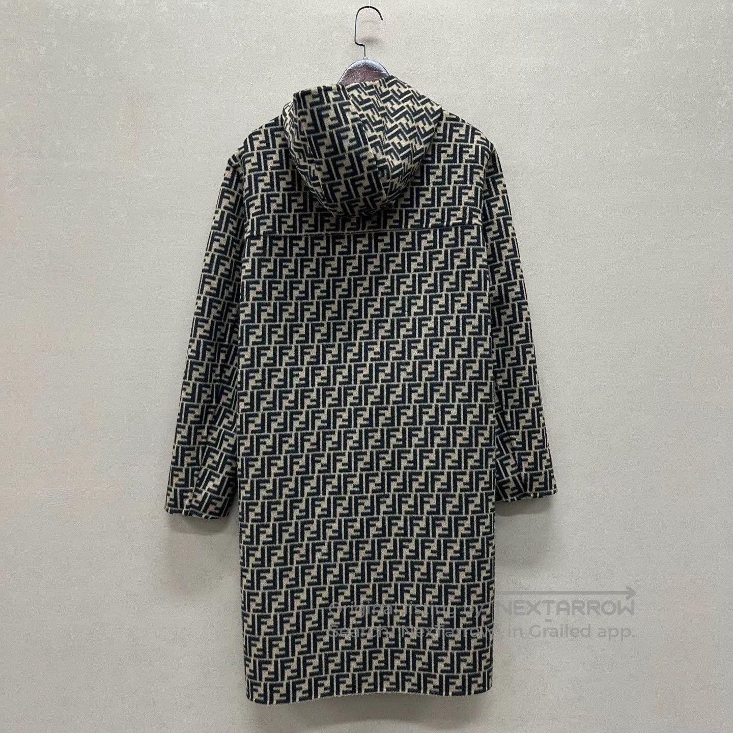 Fendi Fendi Black Logo Reverse Long Coat. Size XL / US 12-14 / IT 48-50 - 4 Thumbnail