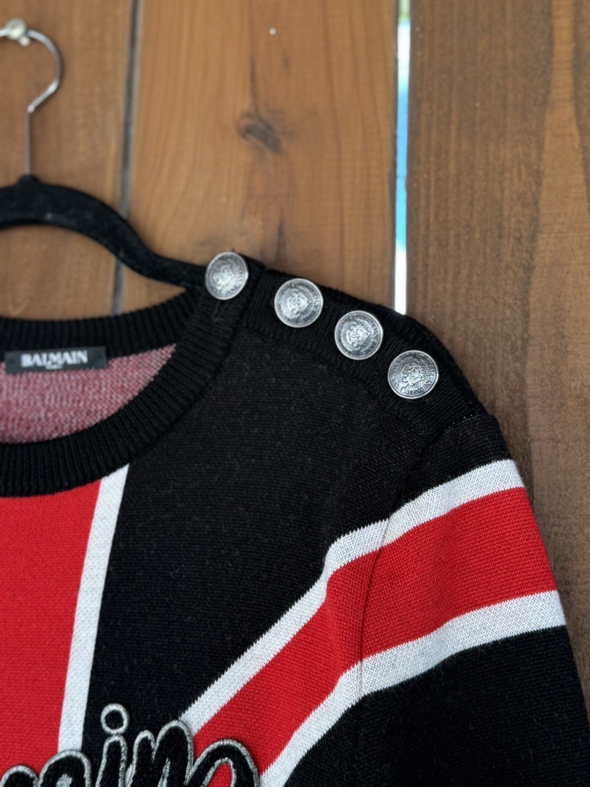 Balmain BALMAIN WOOL SWEATER LIMITED RARE SIZE MEDIUM Size US M / EU 48-50 / 2 - 3 Thumbnail