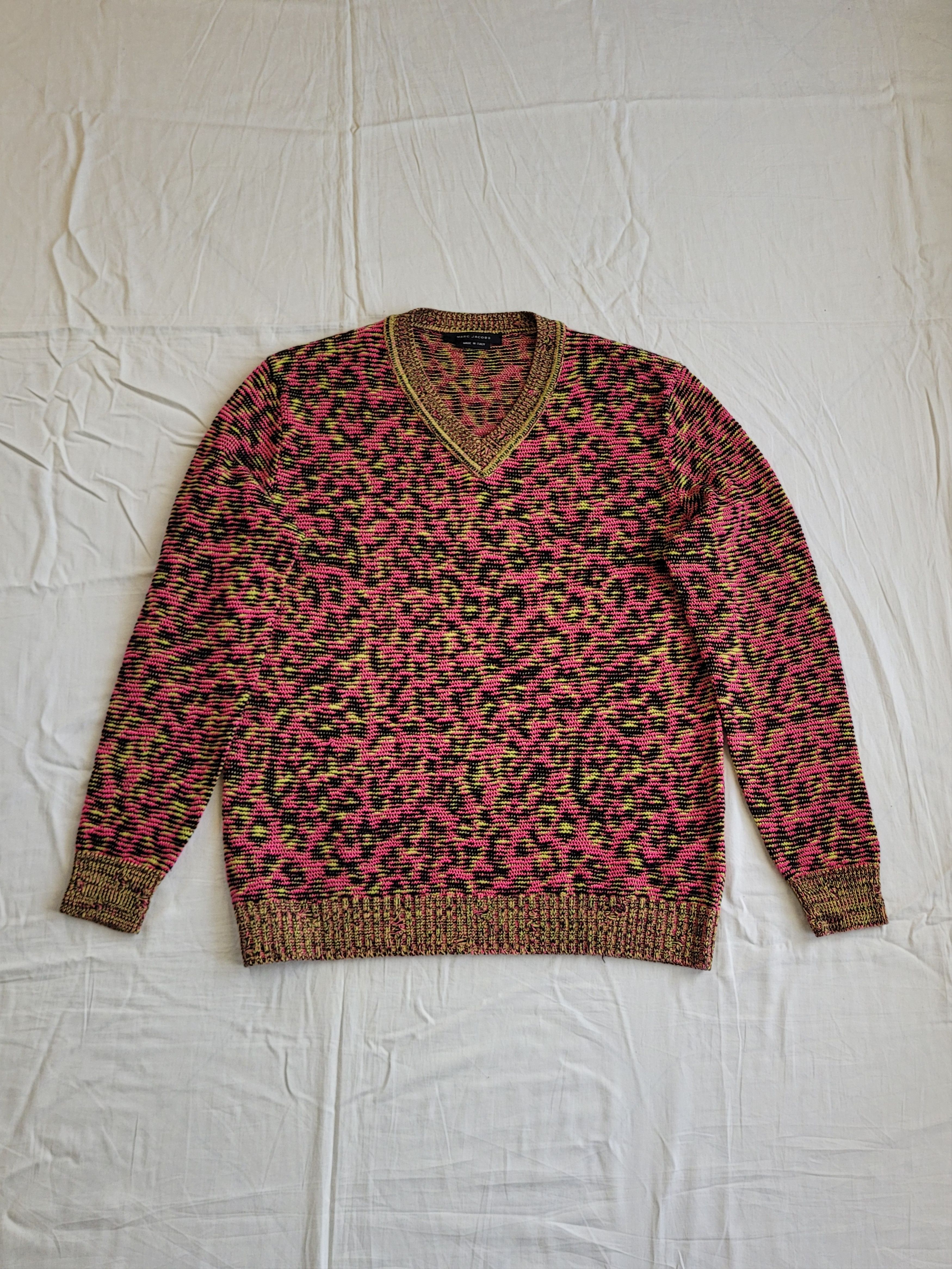 Marc Jacobs Marc Jacobs mainline linen-wool-cashmere jacquard jumper Size US M / EU 48-50 / 2 - 3 Thumbnail