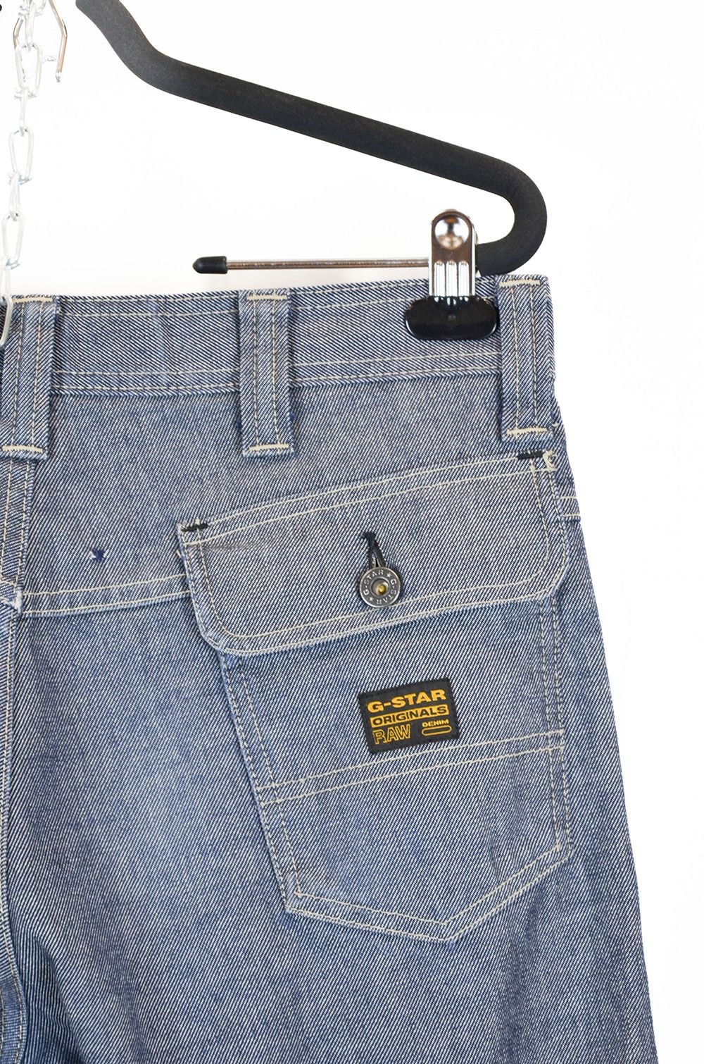 G-Star G-Star RAW Flared Denim Jeans w Knee Panels 33x36 Size US 33 - 15 Thumbnail