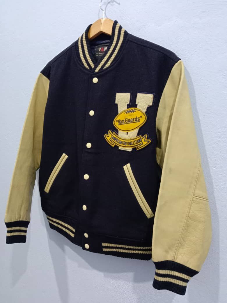 Vintage VINTAGE VAN JAC VAN GUARDS VARSITY MLB LEATHER JACKET Size US M / EU 48-50 / 2 - 3 Thumbnail