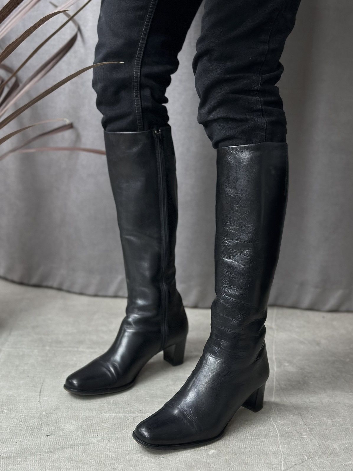 Dolce & Gabbana Vintage Shoes Leather High Heels Y2k Boots Ifsixwasnine 90s Size US 7.5 / IT 37.5 - 3 Thumbnail