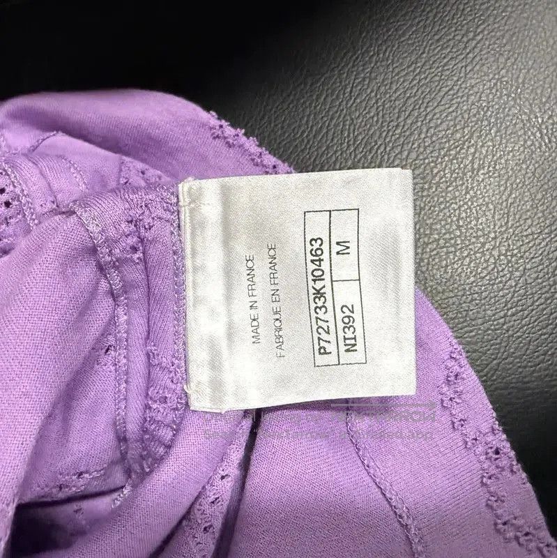 Chanel Chanel Purple Cotton Women's T-Shirt . Size M / US 6-8 / IT 42-44 - 8 Thumbnail