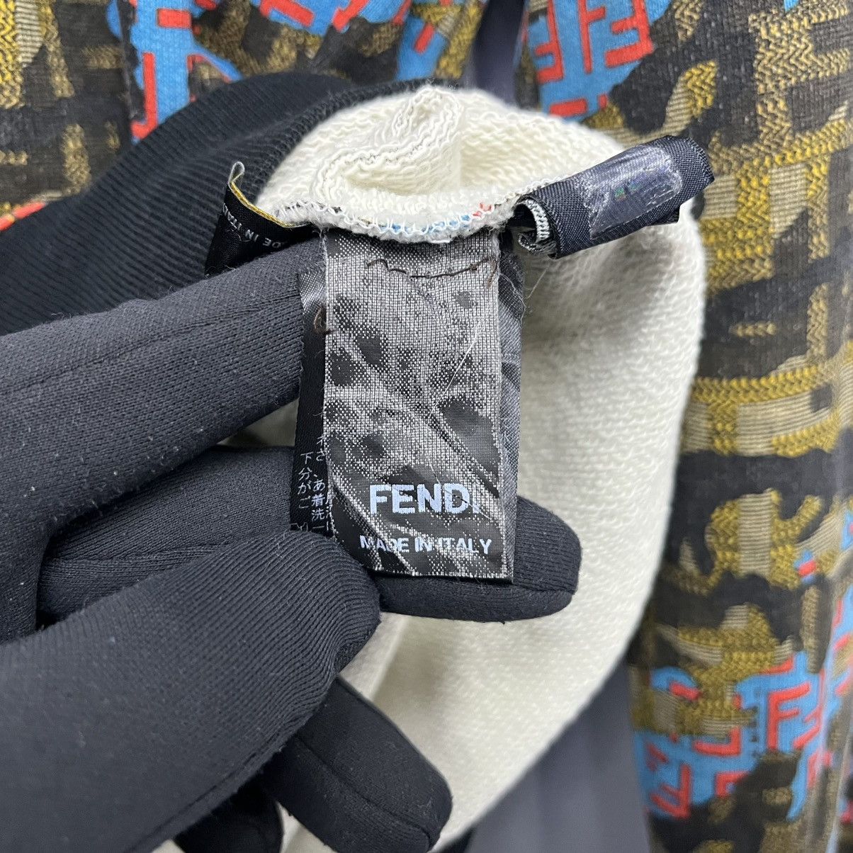Fendi Fendi Monogram Blue Camouflage Full Zip Hoodie Jacket Size US M / EU 48-50 / 2 - 11 Thumbnail