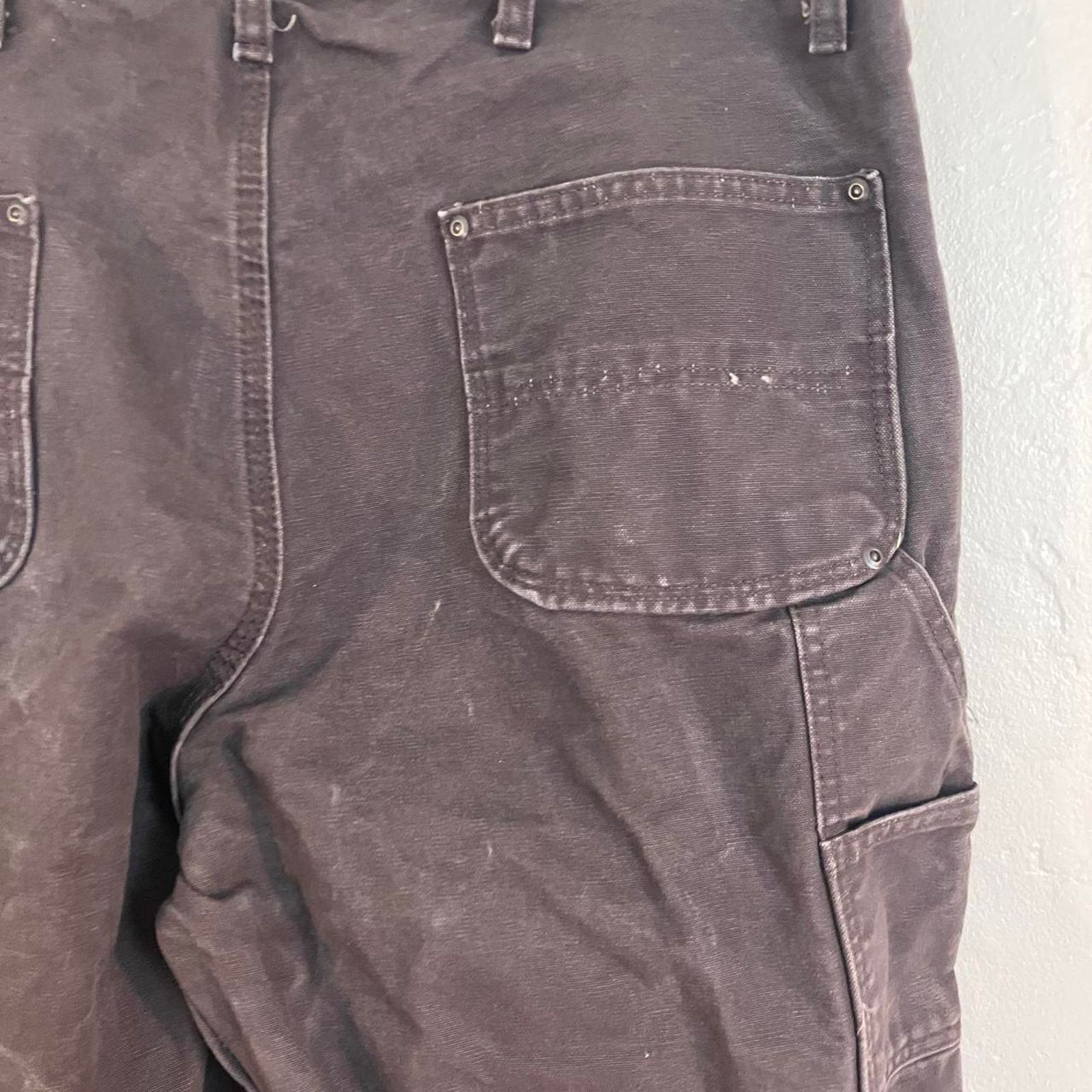 Vintage VF Imagewear Chocolate Brown Double Knee Workwear Pants Size US 38 / EU 54 - 4 Thumbnail
