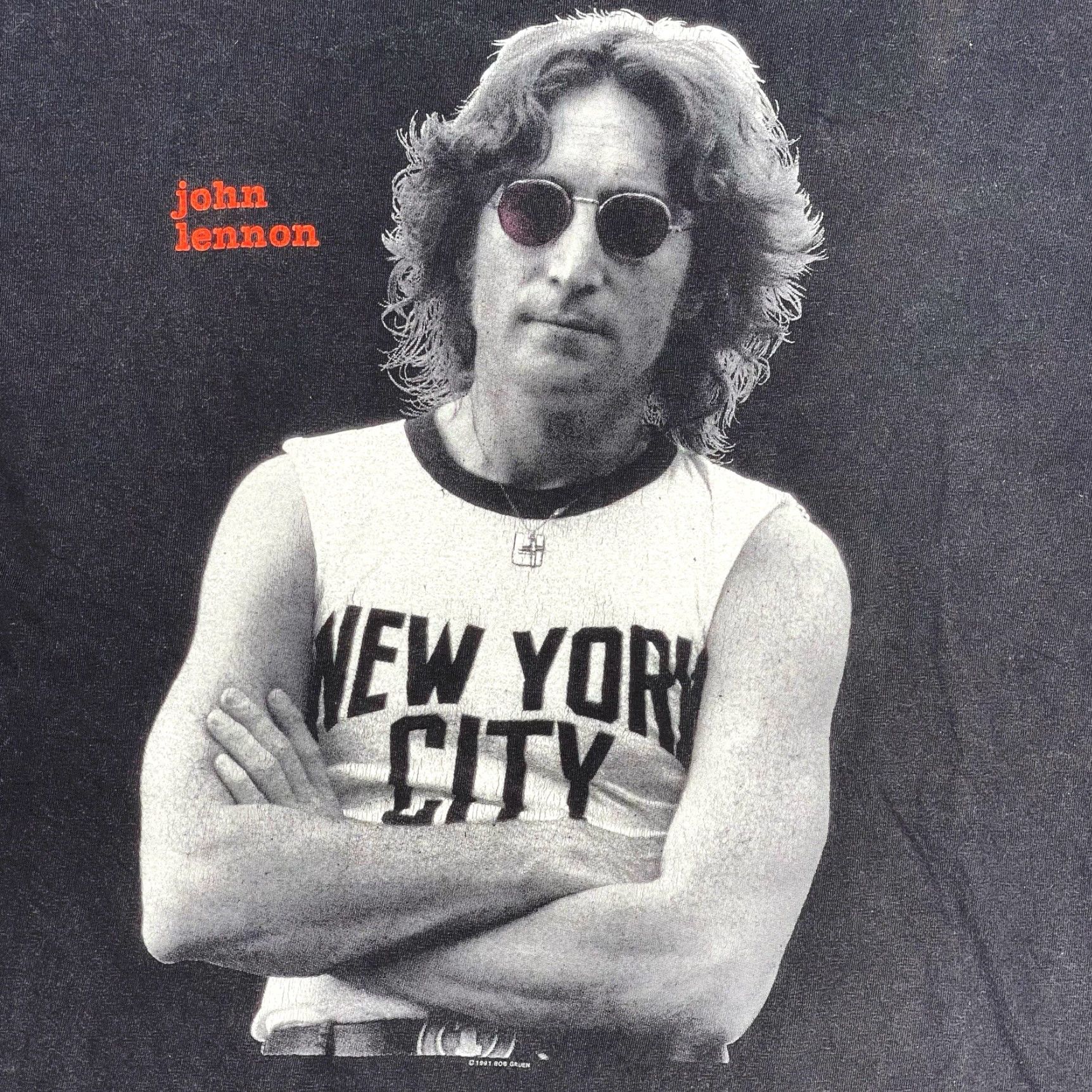 Vintage VINTAGE John Lennon Dreamer New York City Black T-Shirt Men’s XL USA Size US XL / EU 56 / 4 - 2 Thumbnail