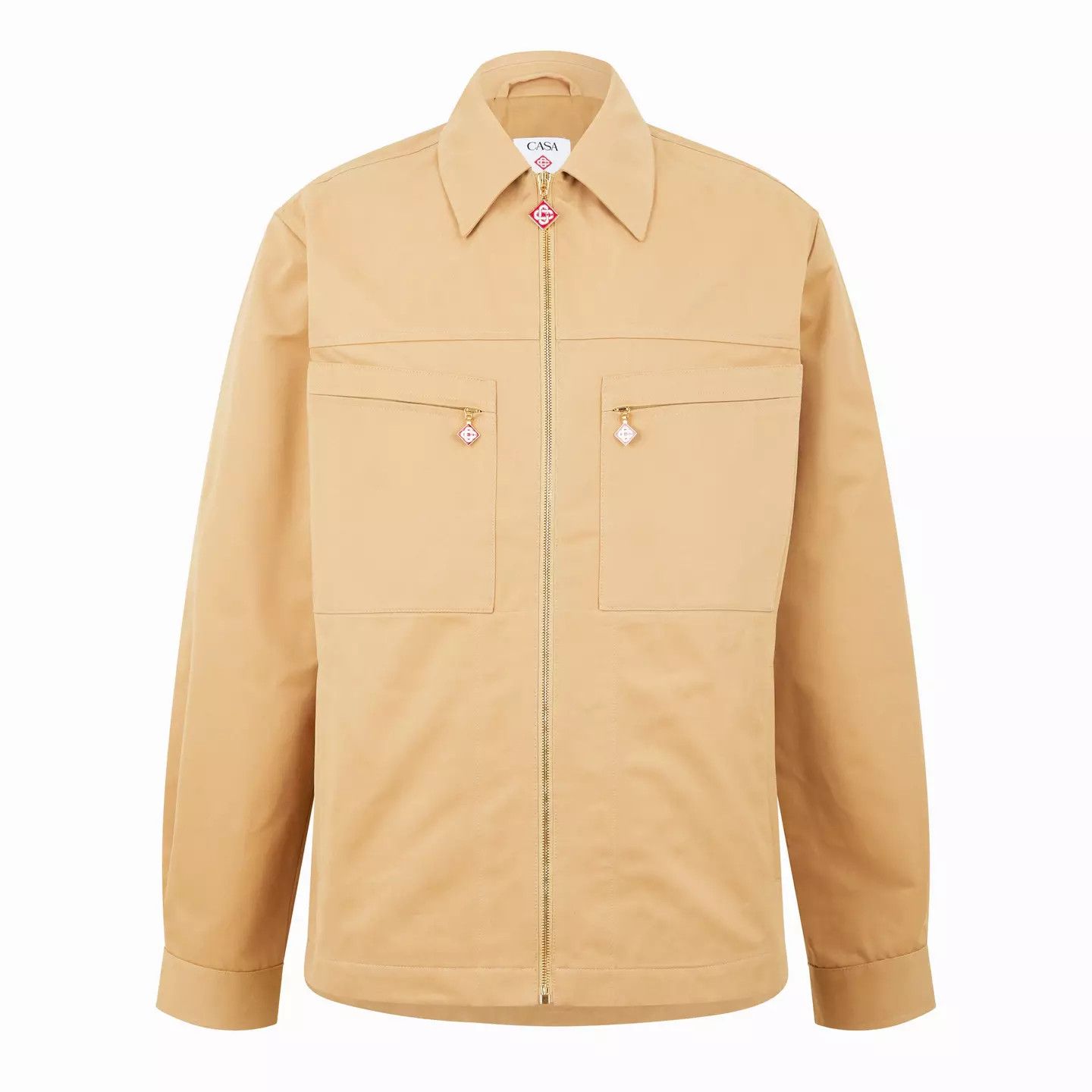 Casablanca o1g2r1mq0426 Work Zipped Jacket in Beige Size US M / EU 48-50 / 2 - 1 Thumbnail
