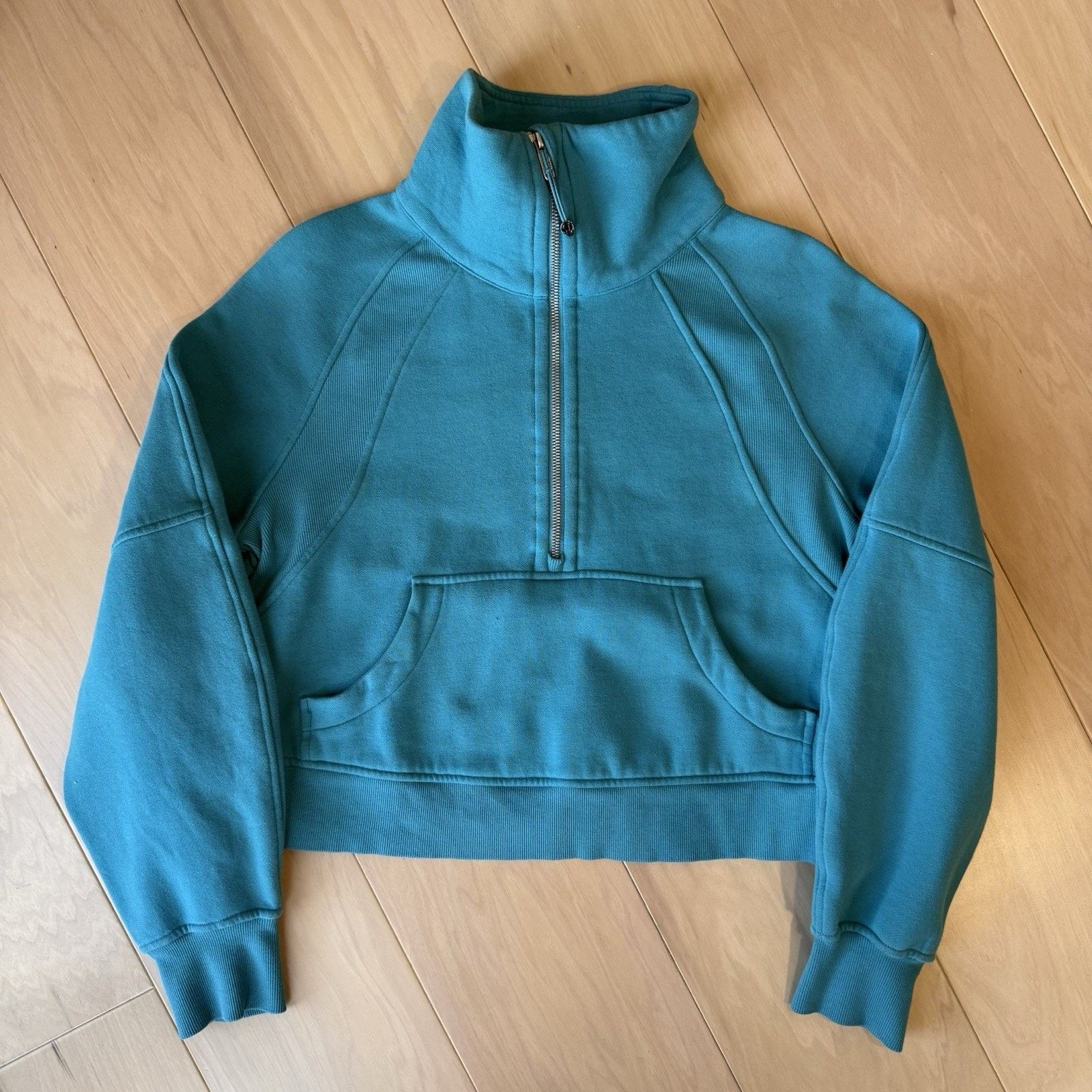 Lululemon Lululemon Scuba Oversized Funnel Neck XS/S Blue Fleece Size S / US 4 / IT 40 - 2 Thumbnail