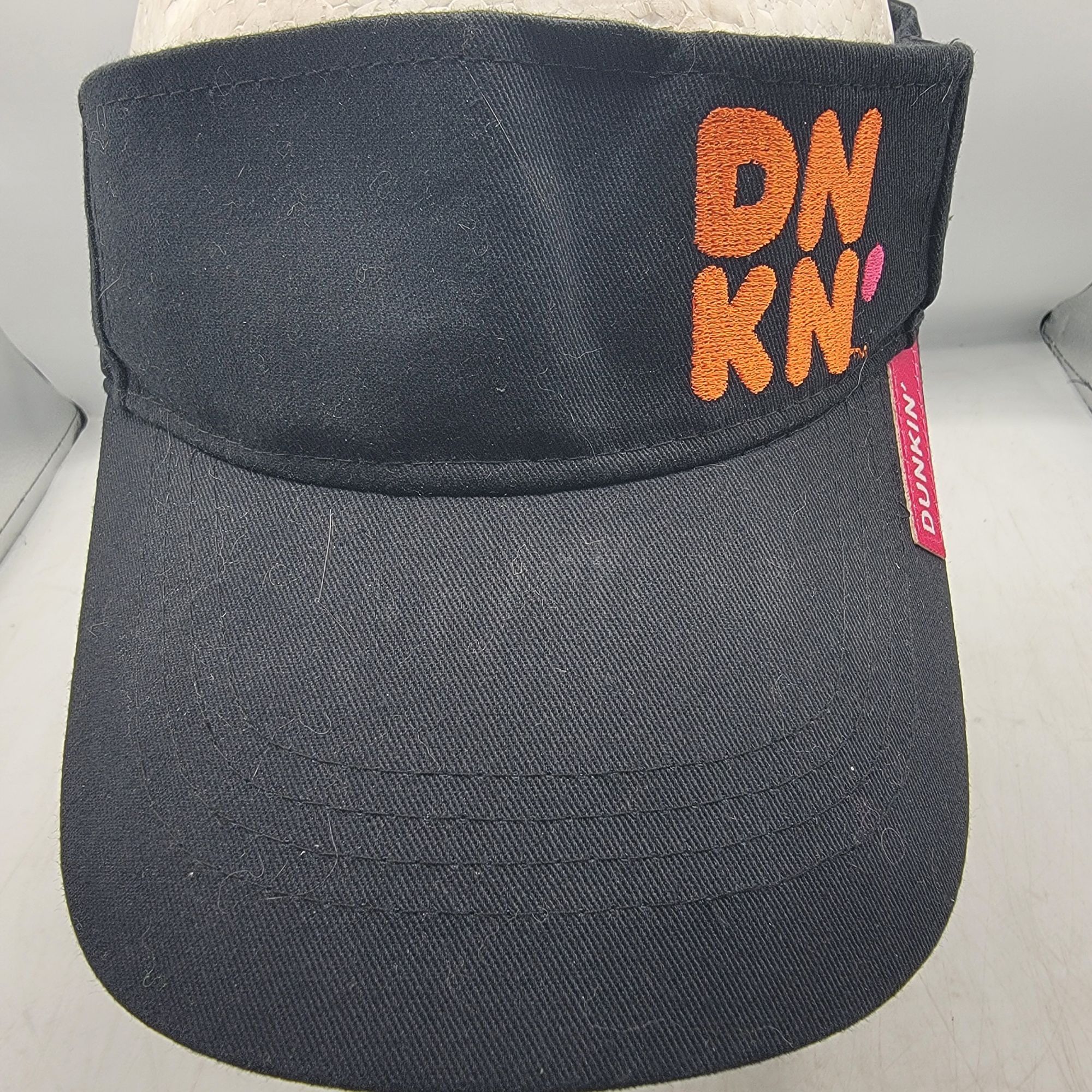 Other Dunkin Donuts Adults Black Orange Visor Hat Cap Casual Work Size ONE SIZE - 5 Thumbnail
