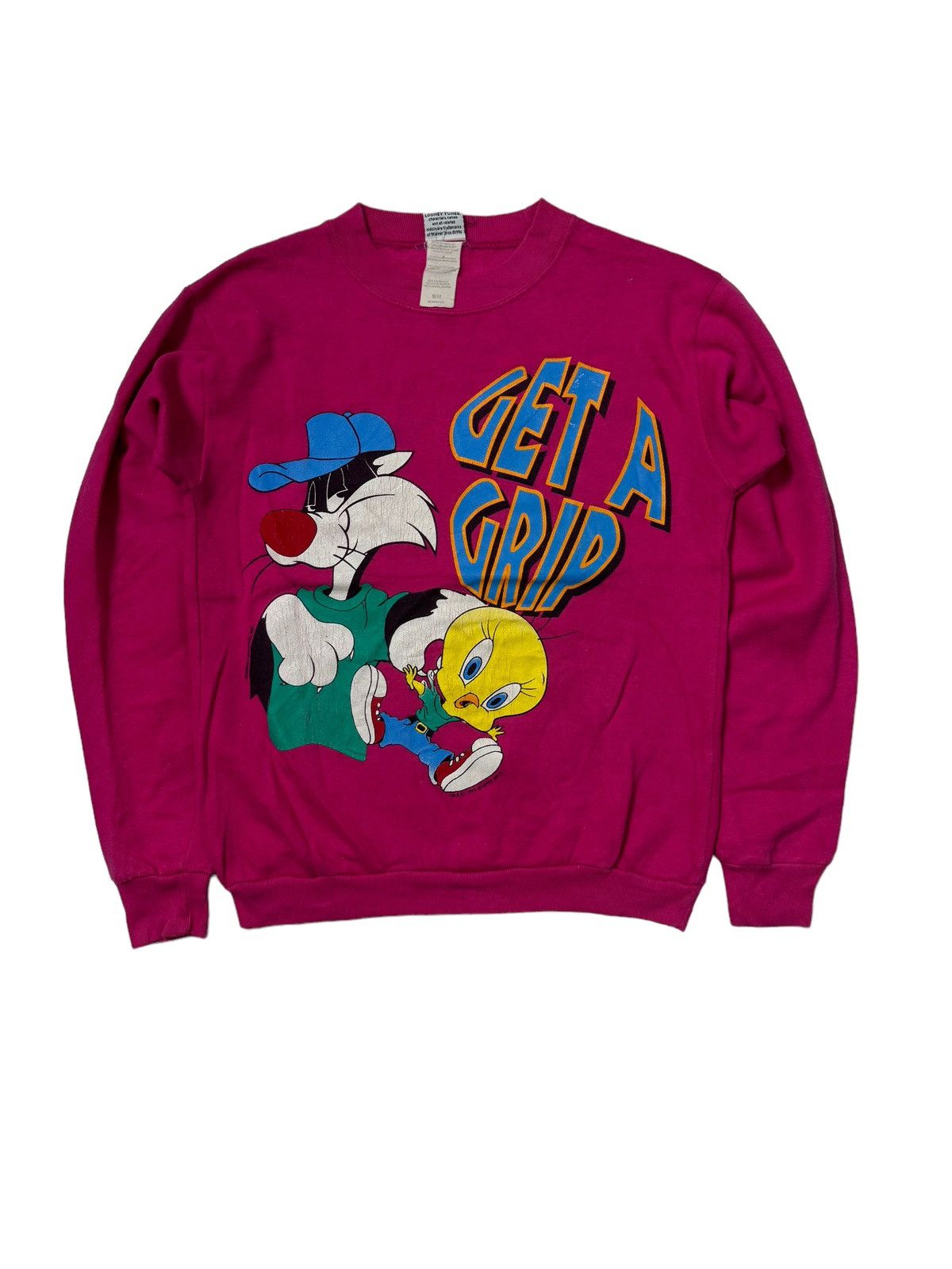 Vintage × Warner Bros Vintage 1996 Looney Tunes Tweety Sylvester Warner Bros Size US S / EU 44-46 / 1 - 1 Thumbnail