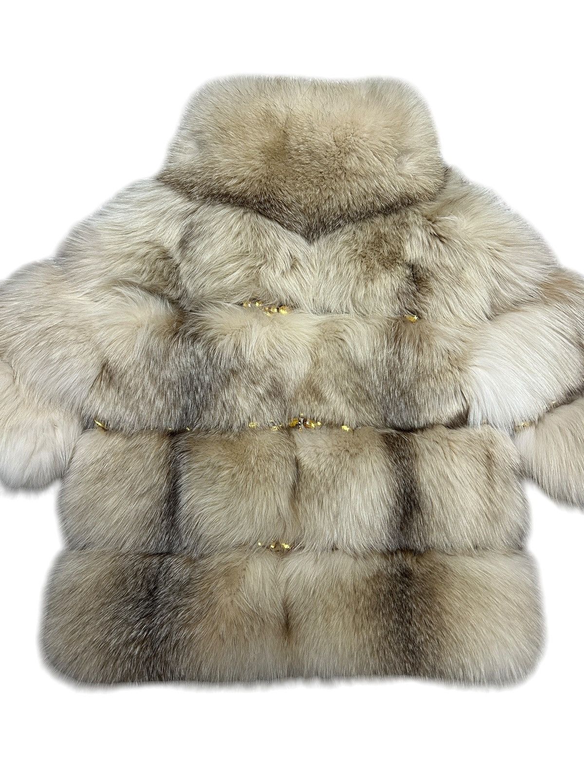 Dsquared2 F/W 14 Embellished Arctic Fox Fur Jacket Size S / US 4 / IT 40 - 8 Thumbnail