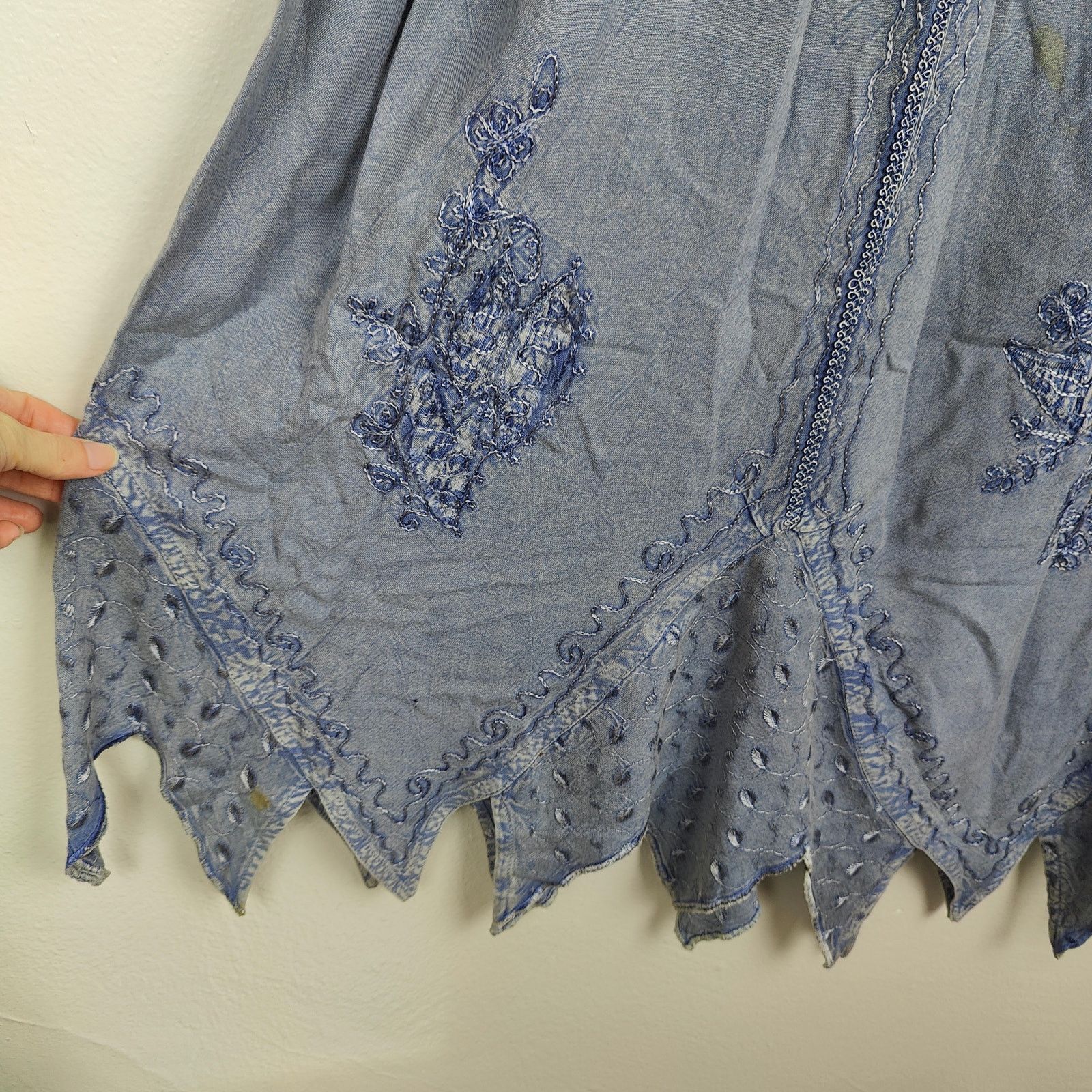 Other Vintage Y2K Kaaku Maxi Skirt Womens 2X Maxi Embroidered Size 34" / US 12 / IT 48 - 2 Thumbnail