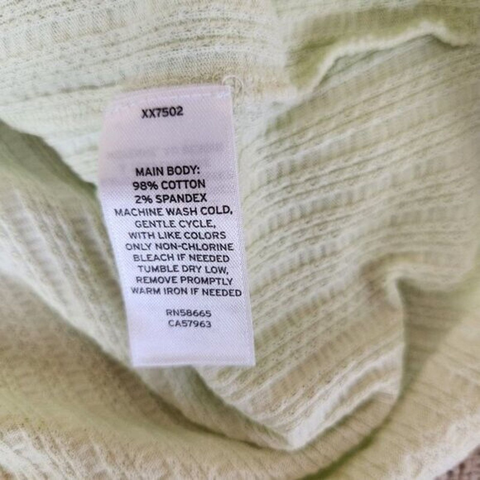 BP. BP Womens Medium Green Limecream Cropped Long Sleeve Size M / US 6-8 / IT 42-44 - 11 Thumbnail