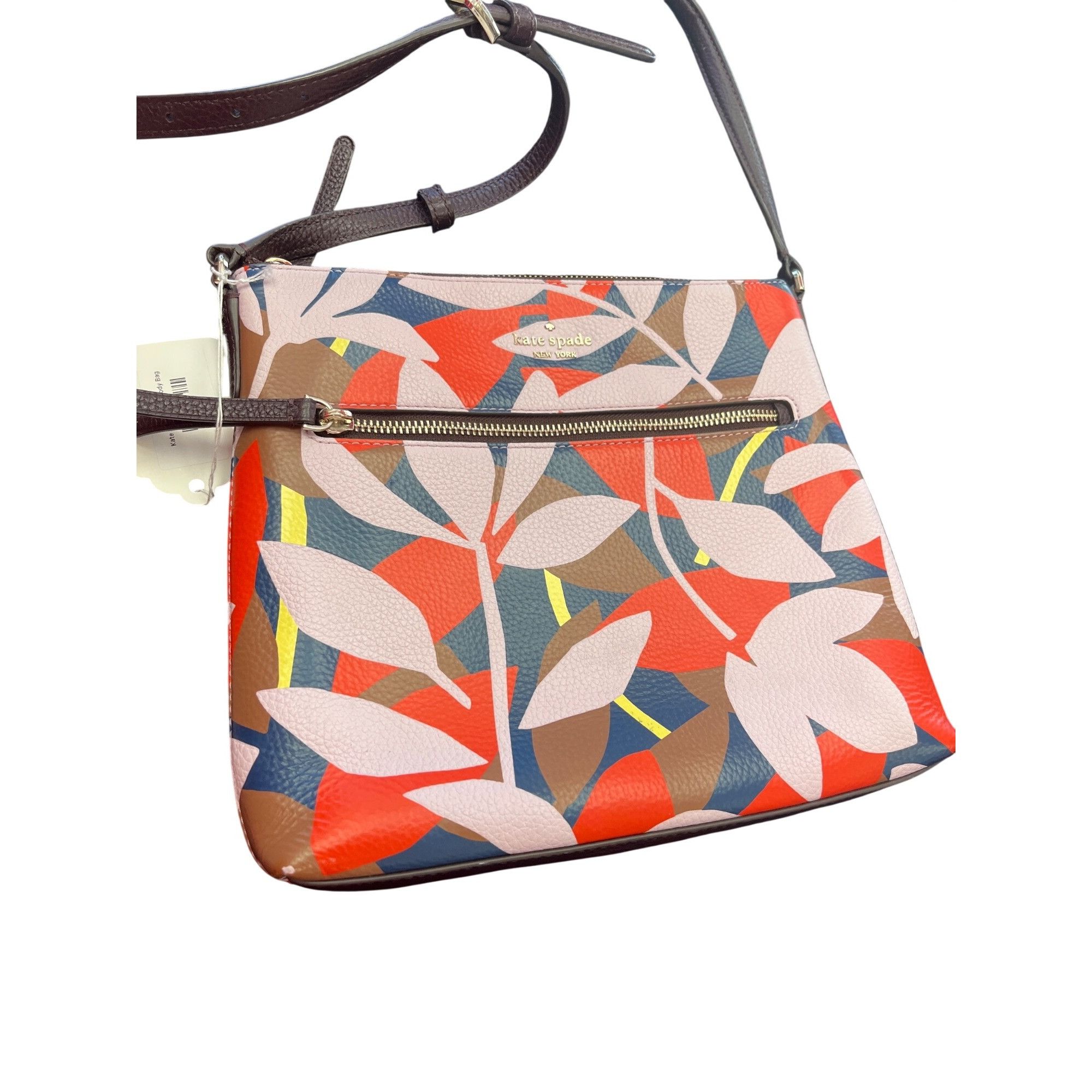 Kate Spade Kate Spade NY woms blue red floral crossbody handbag 9.5"x10 Size ONE SIZE - 2 Thumbnail