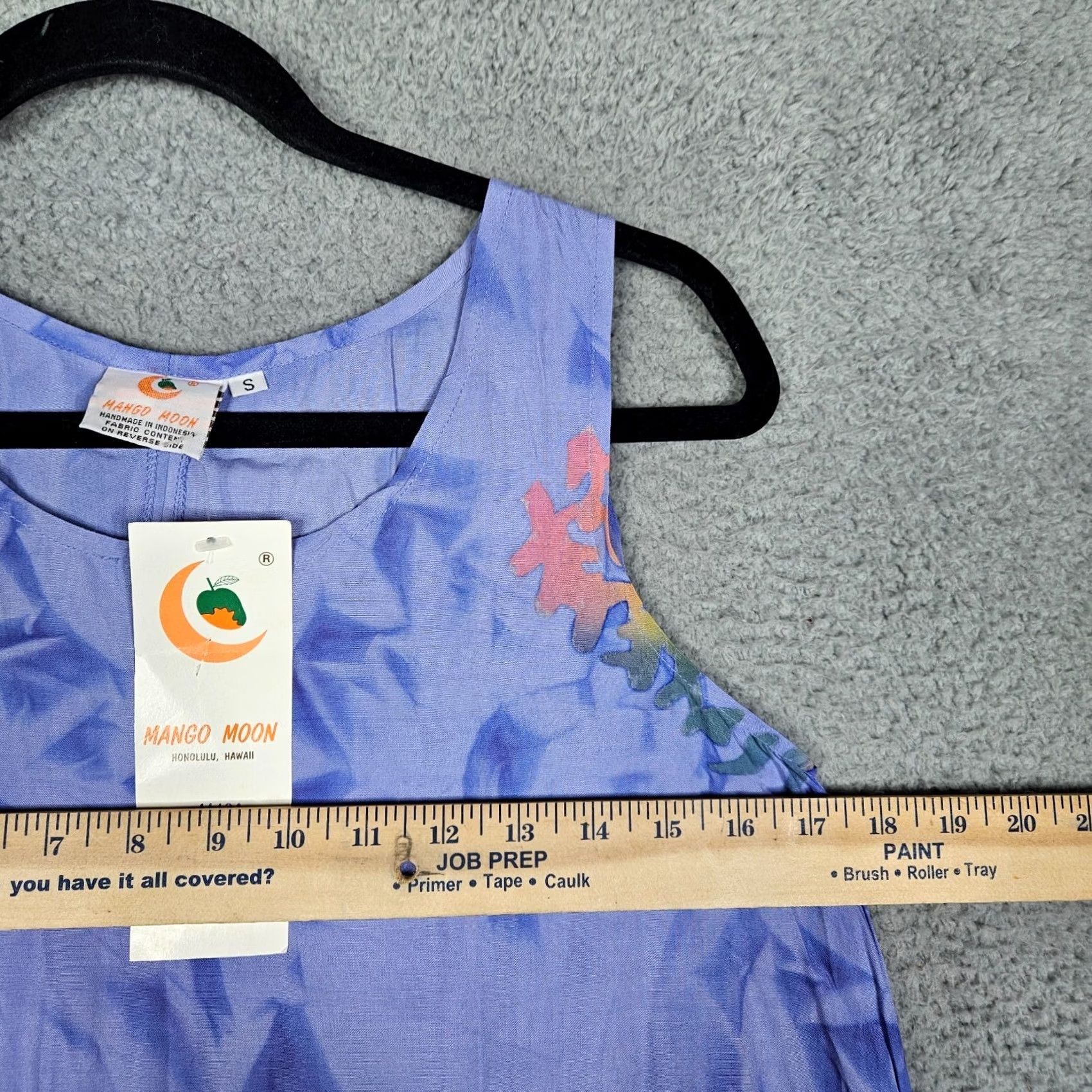 Mango MANGO MOON Women's Mini Dress Short Sleeve Tie Dye Round Neck S Multicolor Moon Pattern Size S / US 4 / IT 40 - 3 Thumbnail